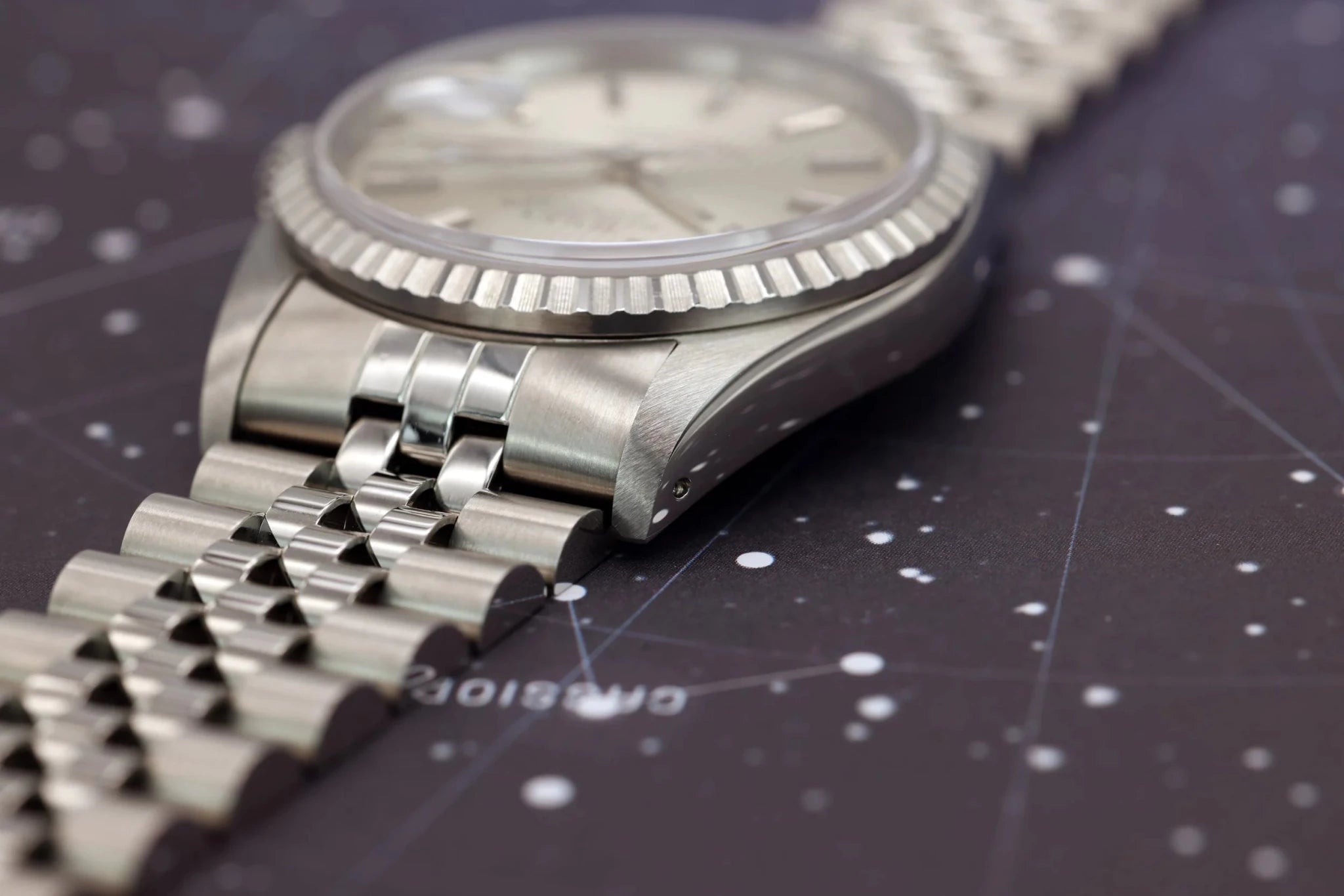 1989 Rolex Datejust Ref. 16220 | Silver Tapestry Dial | Box and Papers - Sierra Time Co