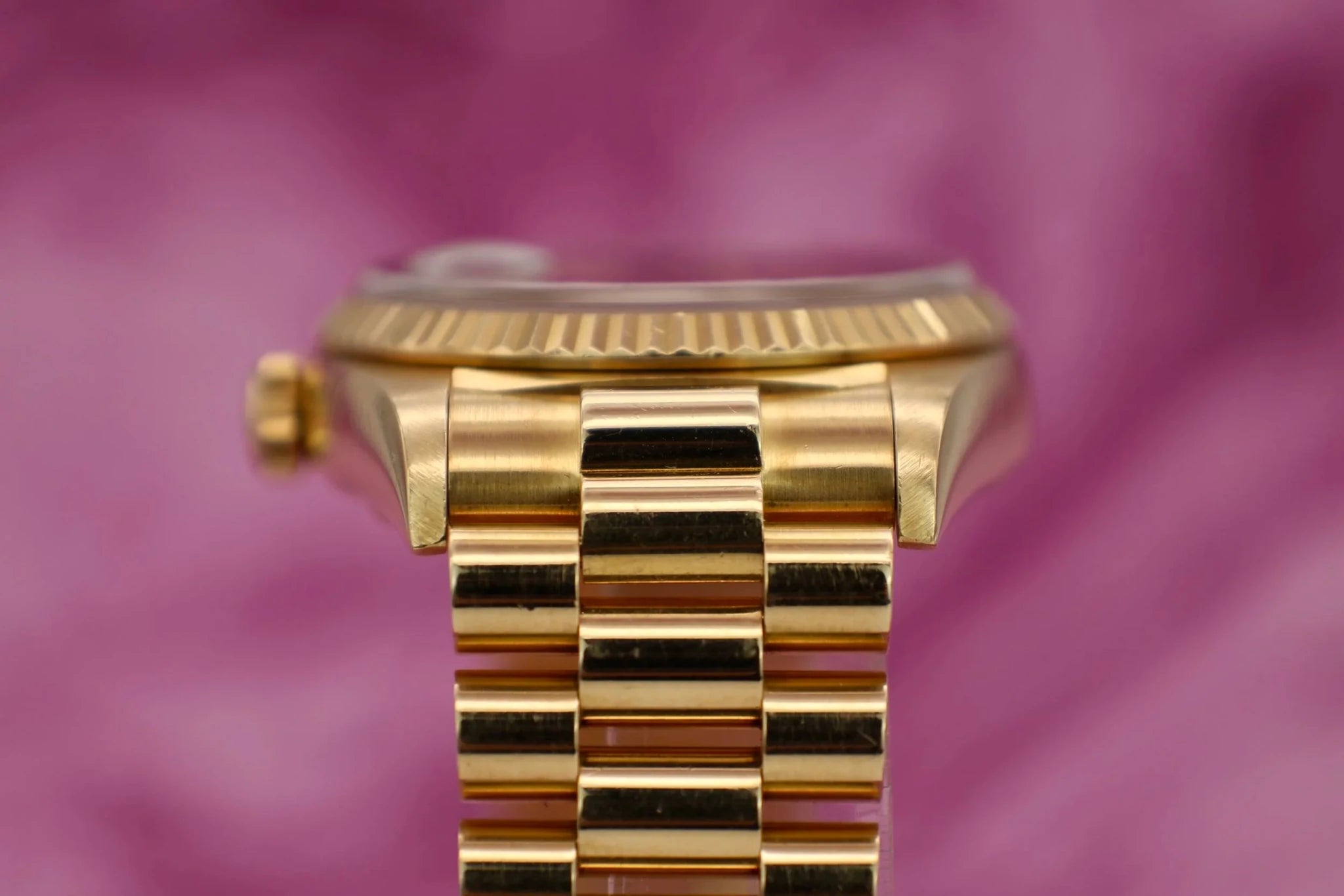 1989 Rolex Day-Date Ref. 18038 | Red Vignette Dial | Papers - Sierra Time Co