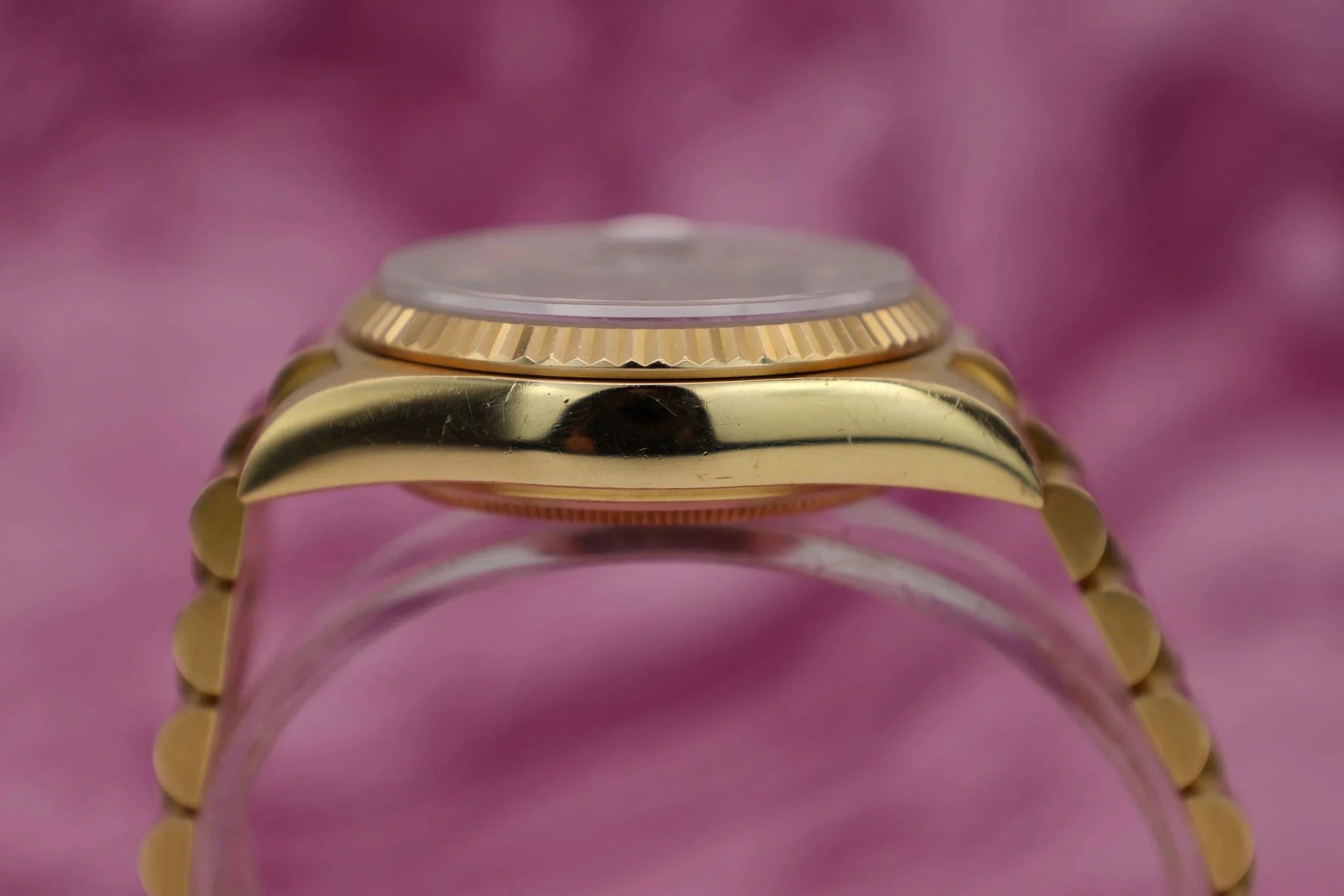 1989 Rolex Day-Date Ref. 18038 | Red Vignette Dial | Papers - Sierra Time Co