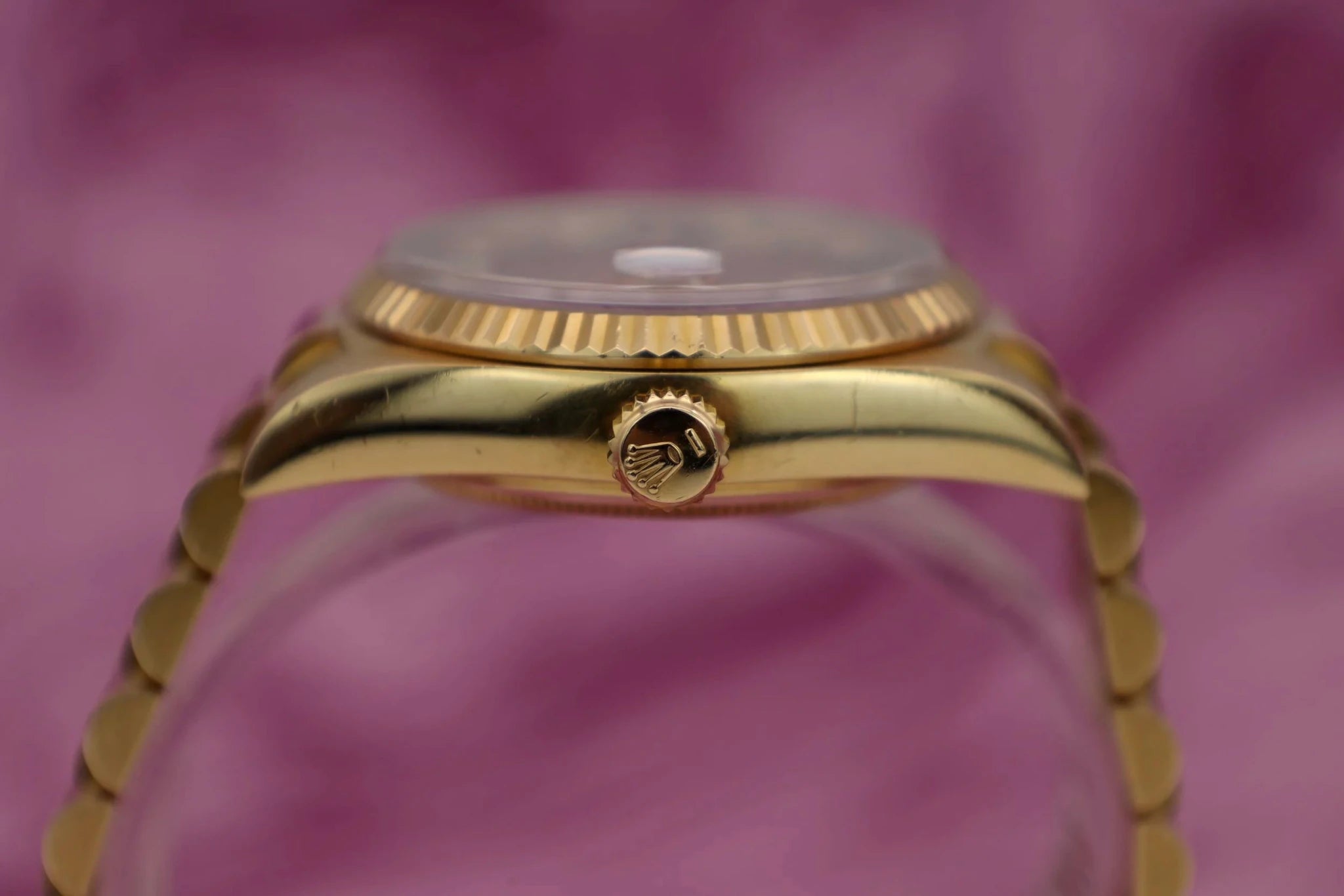 1989 Rolex Day-Date Ref. 18038 | Red Vignette Dial | Papers - Sierra Time Co