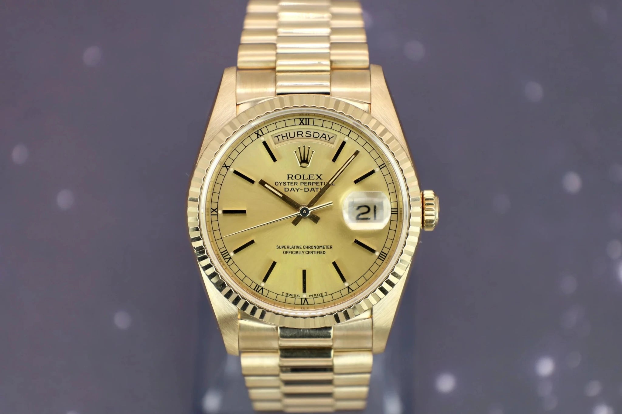 1989 Rolex Day-Date Ref. 18238 | Champagne Dial - Sierra Time Co