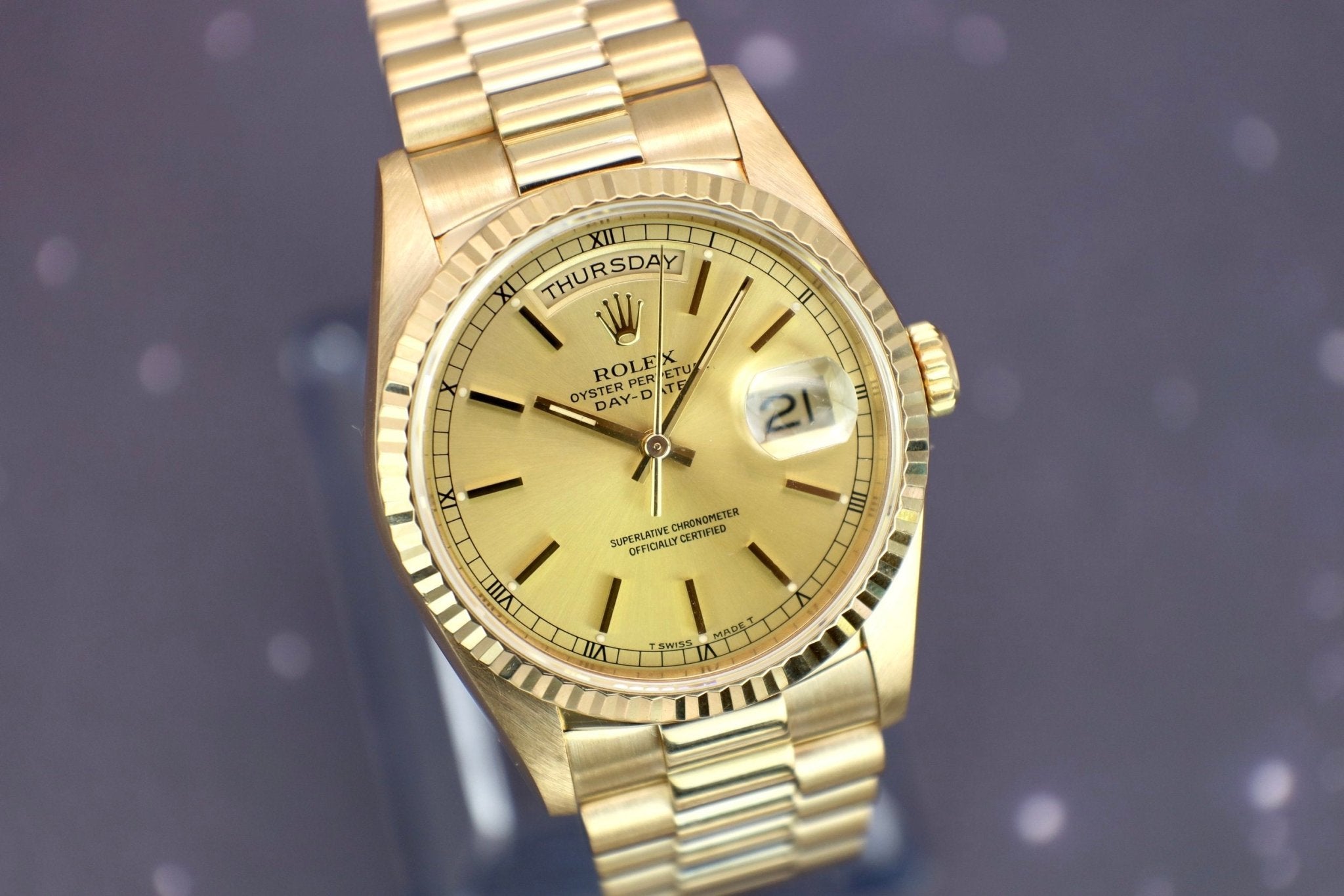 1989 Rolex Day-Date Ref. 18238 | Champagne Dial - Sierra Time Co