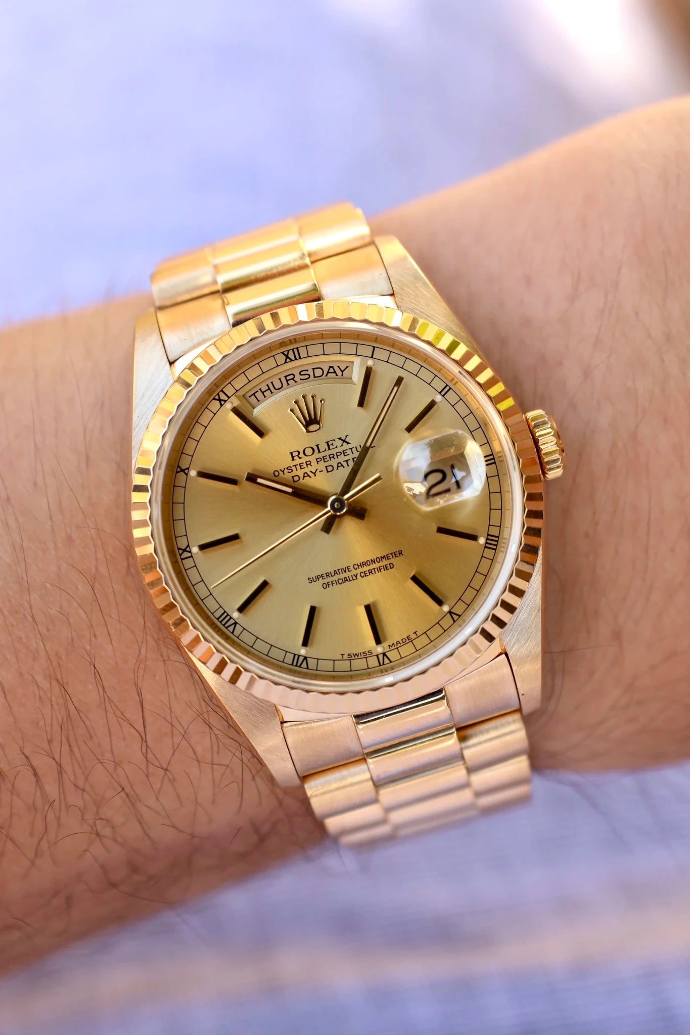 1989 Rolex Day-Date Ref. 18238 | Champagne Dial - Sierra Time Co