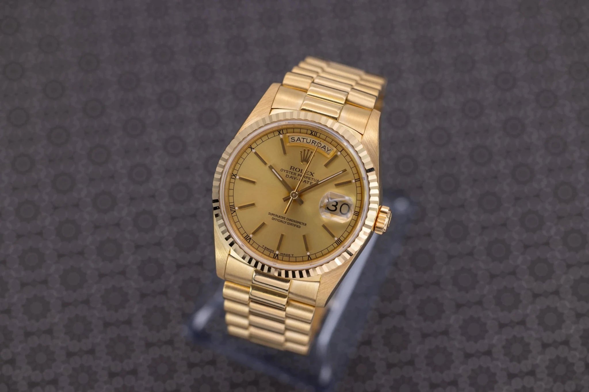 1989 Rolex Day-Date Ref. 18238 | Champagne Dial | Box and Papers - Sierra Time Co