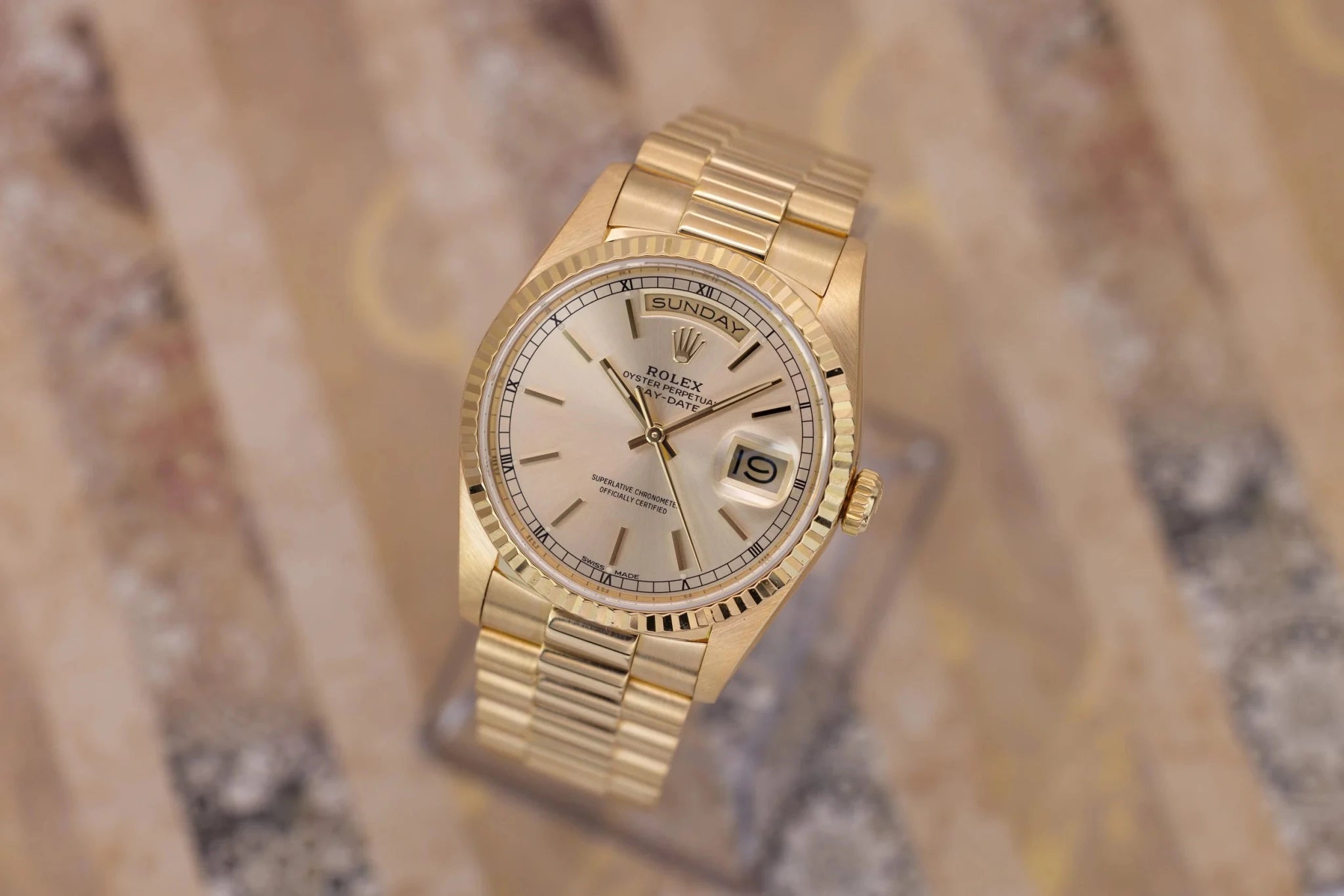 1989 Rolex Day-Date Ref. 18238 | Double-Quickset | Silver Dial - Sierra Time Co