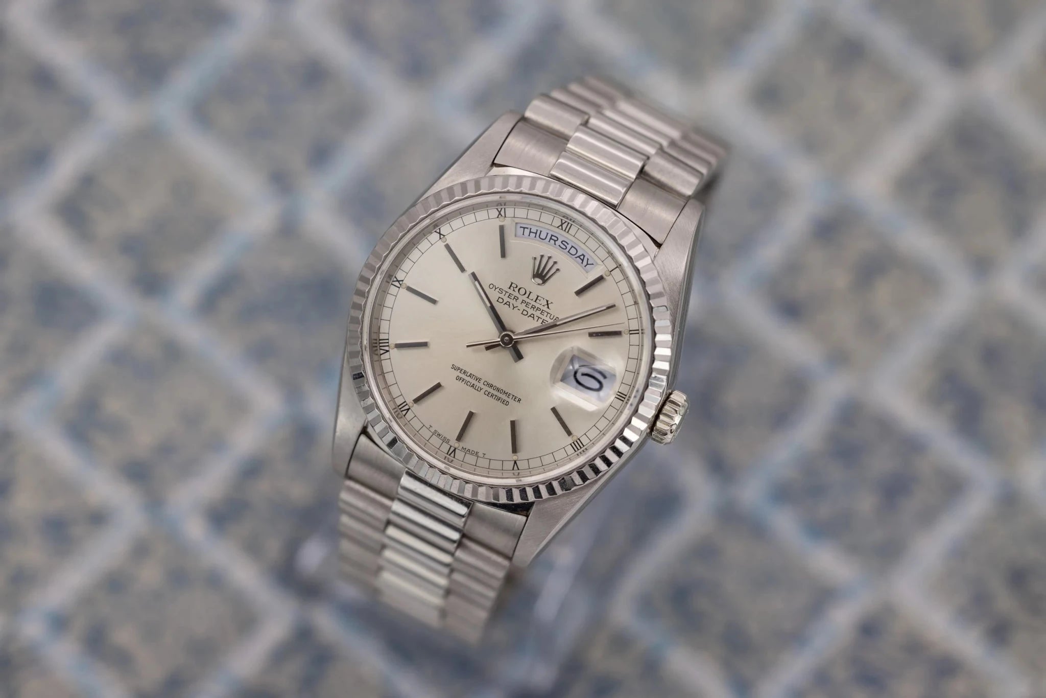 1989 Rolex Day-Date Ref. 18239 | Silver Dial - Sierra Time Co