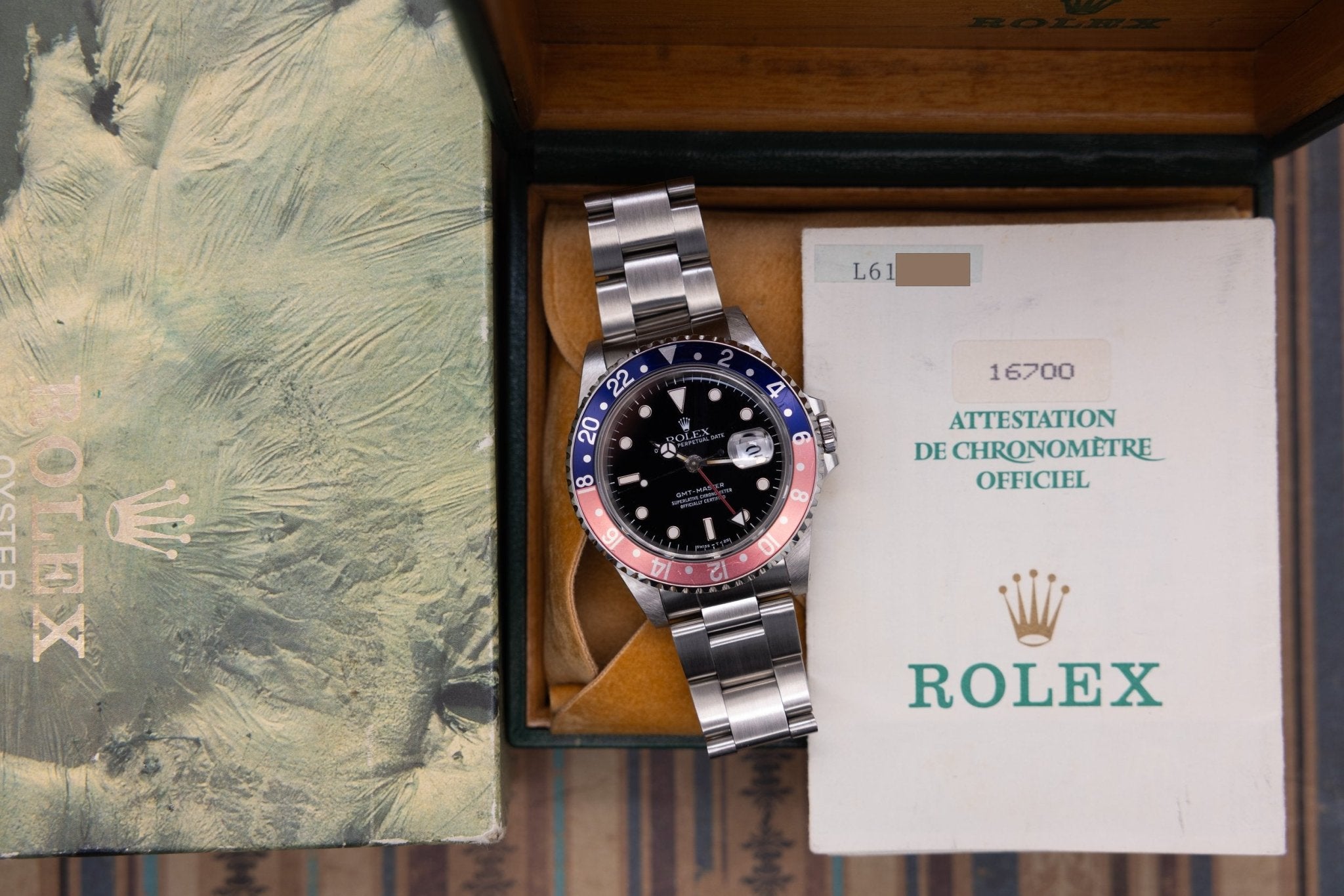 1989 Rolex GMT Master Ref. 16700 | Pepsi | Box and Papers - Sierra Time Co