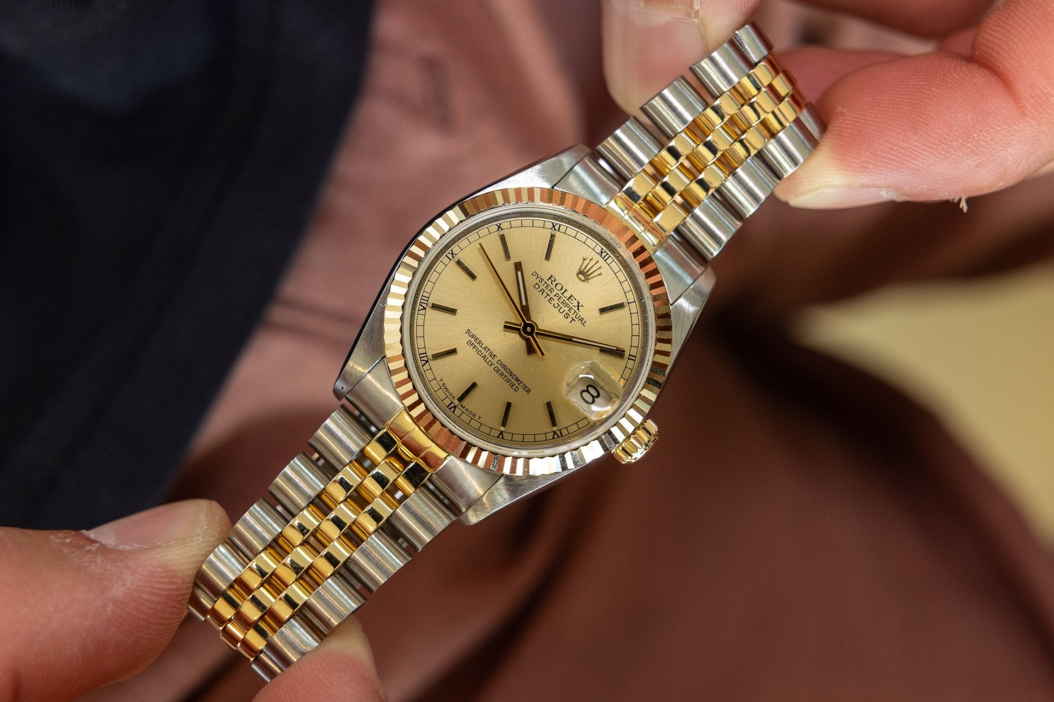 1989 Rolex Ladies Datejust Ref. 68273 | 31mm | Champagne Dial - Sierra Time Co