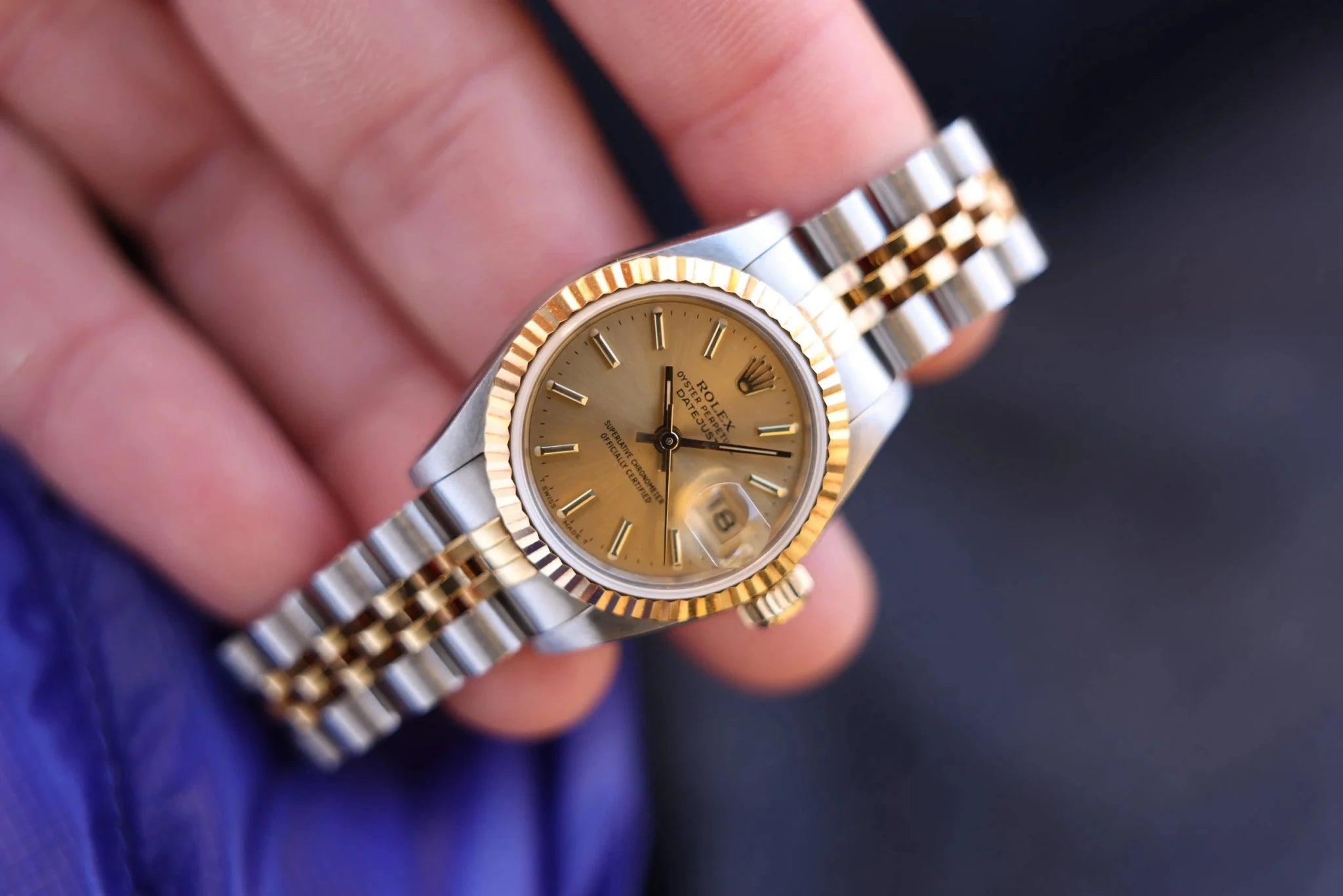 1989 Rolex Ladies Datejust Ref. 69173 | Champagne Dial | Mint - Sierra Time Co