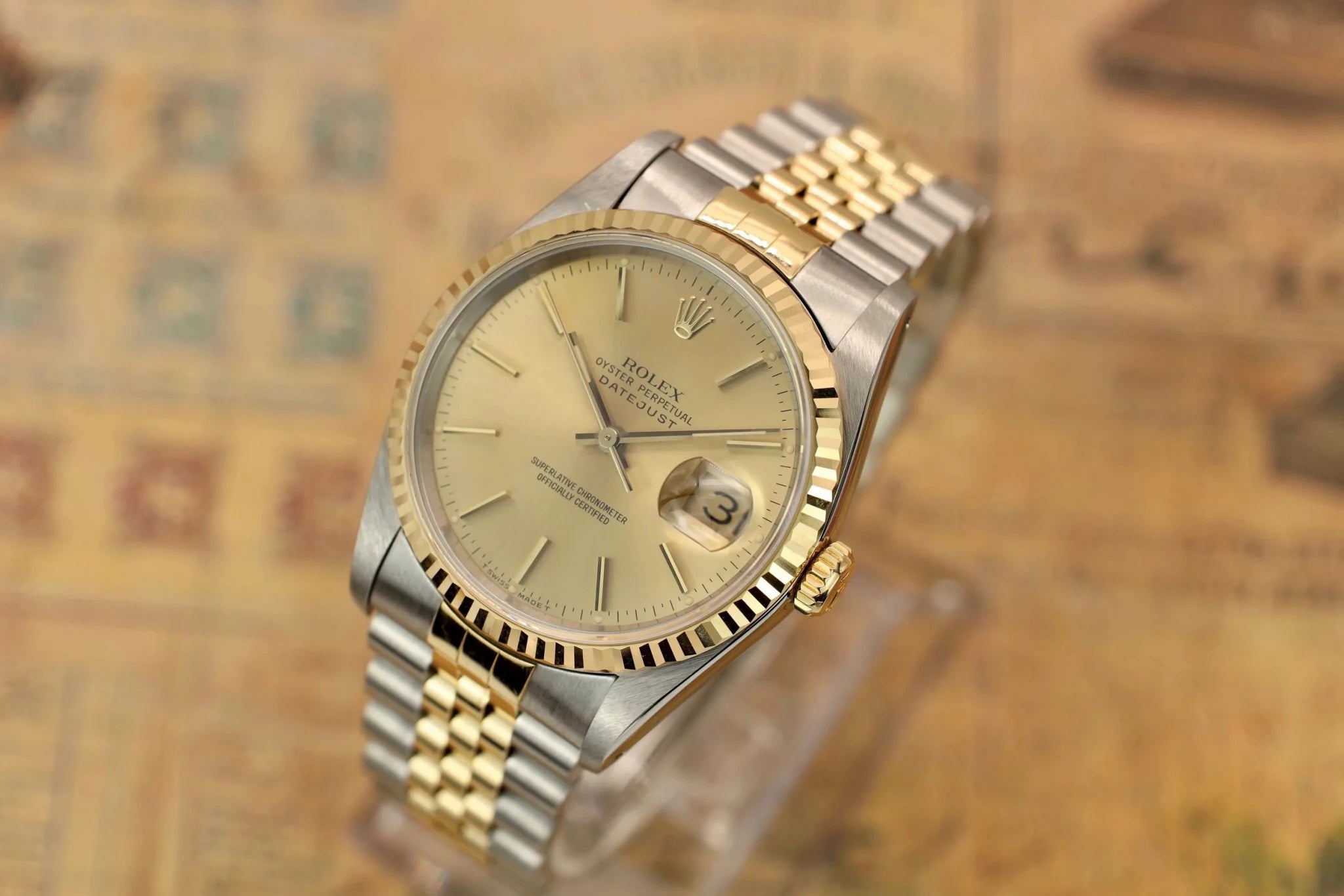 1990 Rolex Datejust Ref. 16233 | Champagne Dial - Sierra Time Co