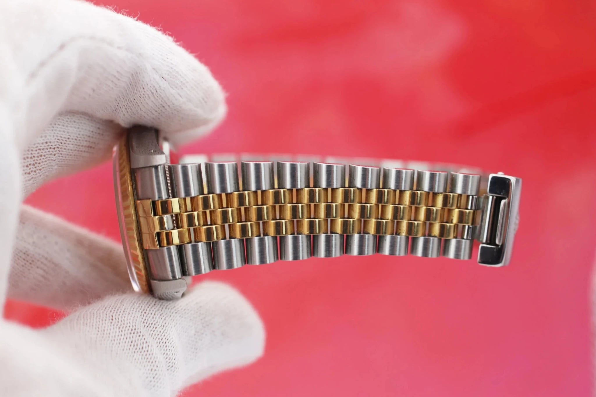 1990 Rolex Datejust Ref. 16233 | Champagne Tapestry | Box and Papers - Sierra Time Co