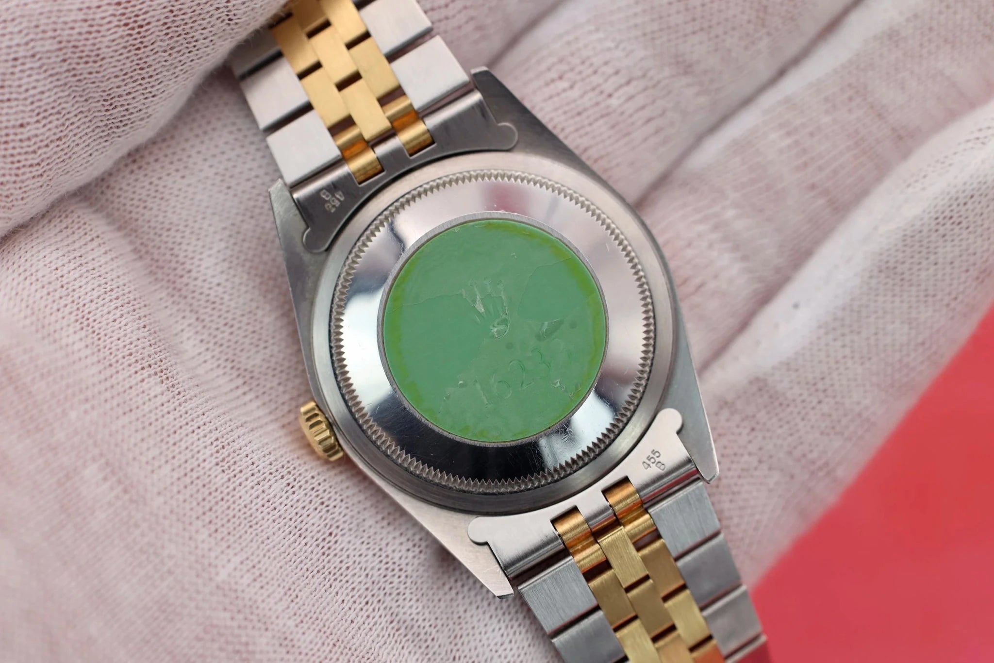 1990 Rolex Datejust Ref. 16233 | Champagne Tapestry | Box and Papers - Sierra Time Co