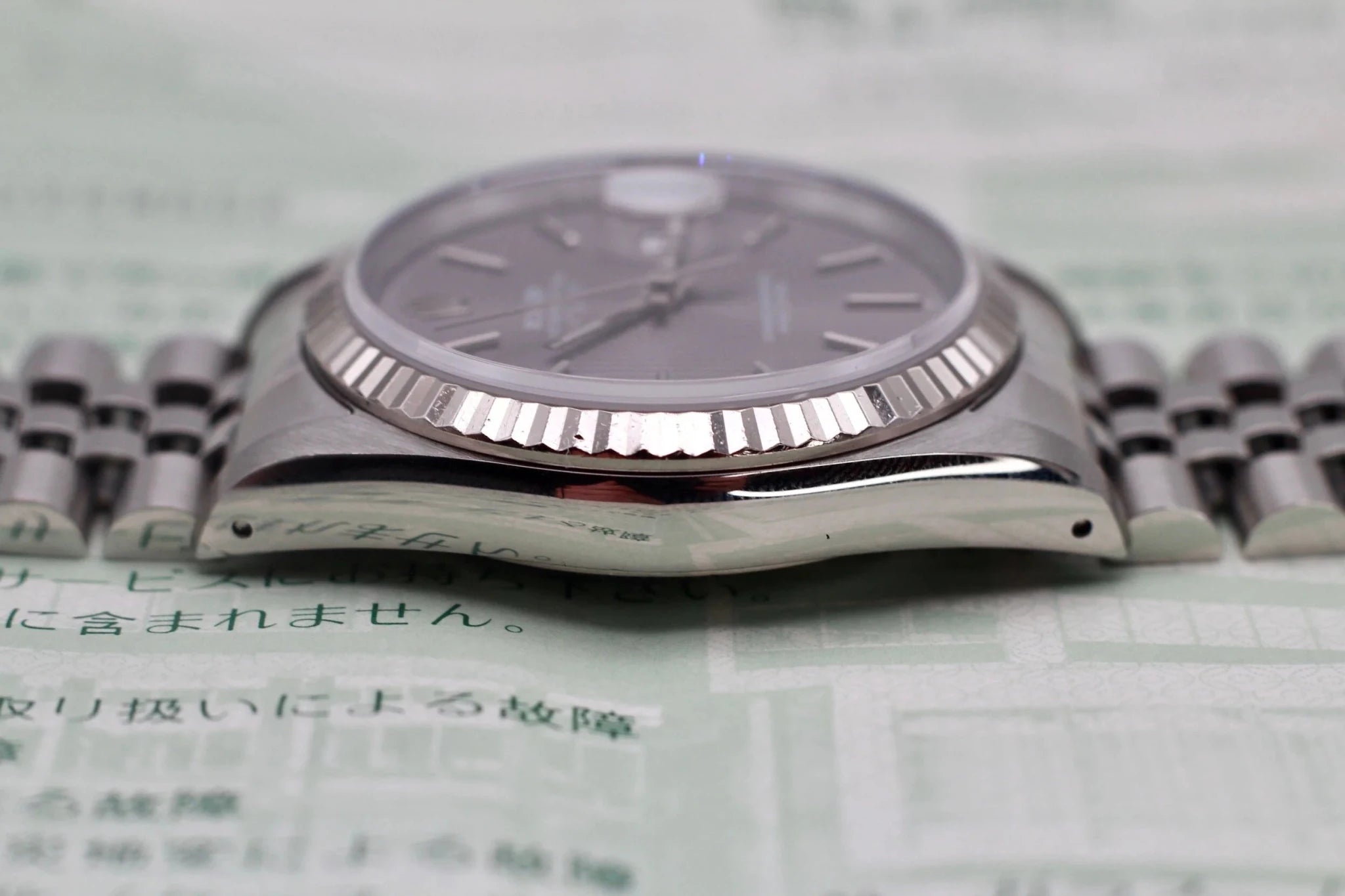 1990 Rolex Datejust Ref. 16234 Gray Tapestry Dial | Box, Papers, IRSC - Sierra Time Co