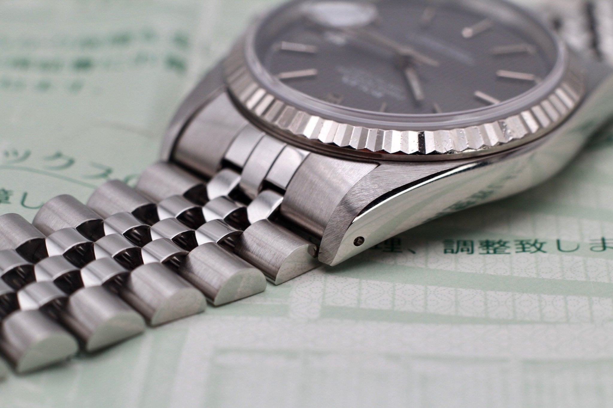 1990 Rolex Datejust Ref. 16234 Gray Tapestry Dial | Box, Papers, IRSC - Sierra Time Co