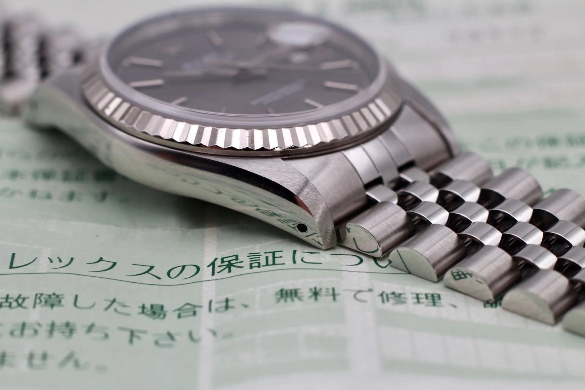 1990 Rolex Datejust Ref. 16234 Gray Tapestry Dial | Box, Papers, IRSC - Sierra Time Co