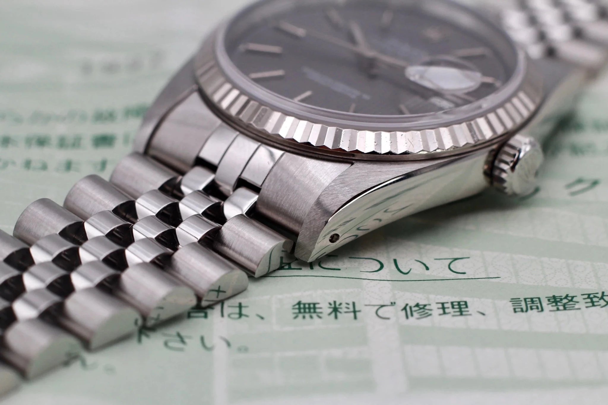 1990 Rolex Datejust Ref. 16234 Gray Tapestry Dial | Box, Papers, IRSC - Sierra Time Co