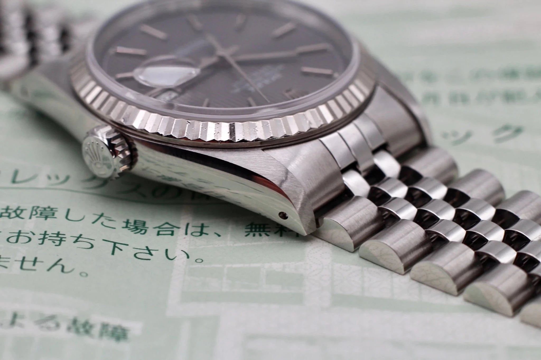 1990 Rolex Datejust Ref. 16234 Gray Tapestry Dial | Box, Papers, IRSC - Sierra Time Co