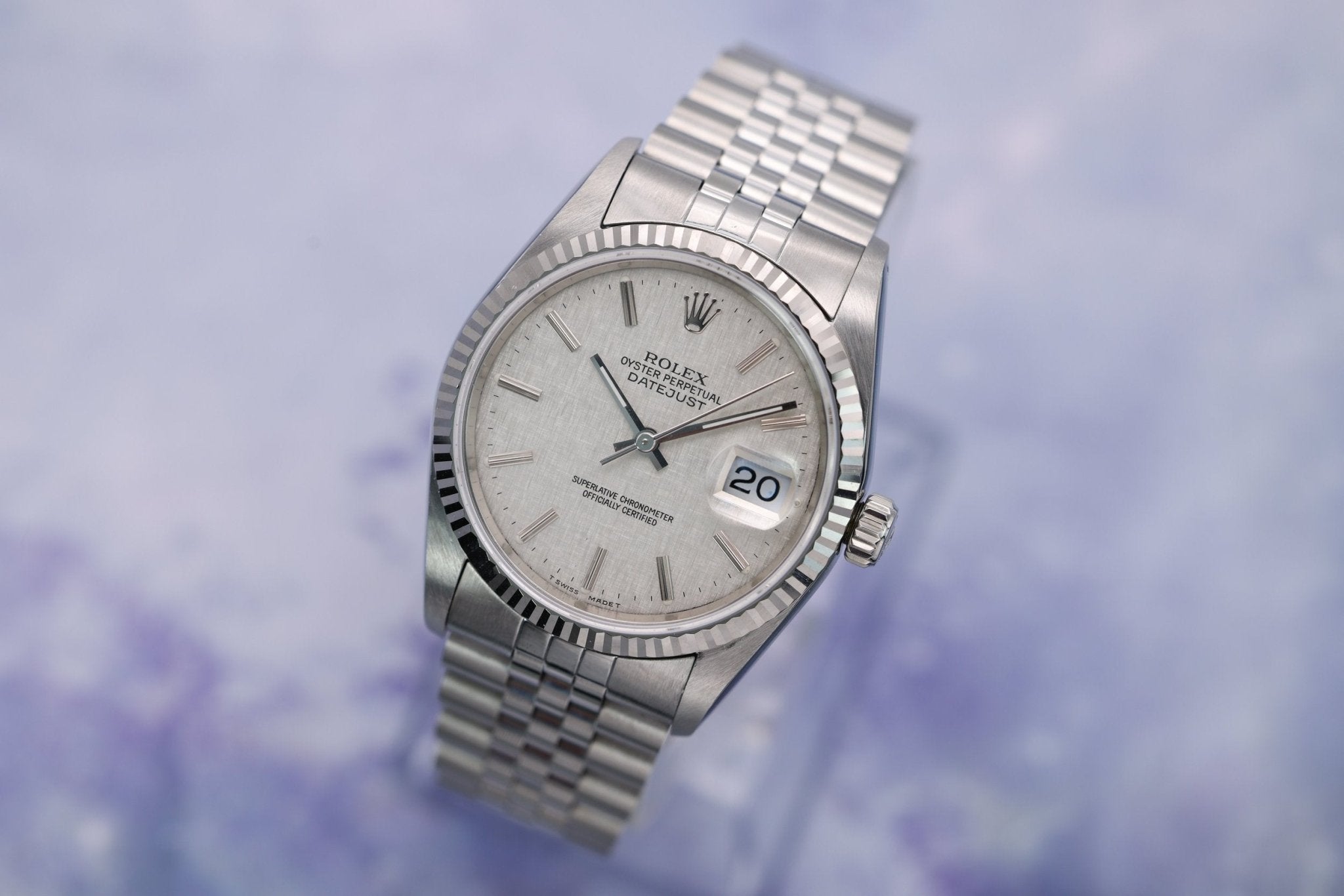 1990 Rolex Datejust Ref. 16234 | Rare Linen Dial - Sierra Time Co