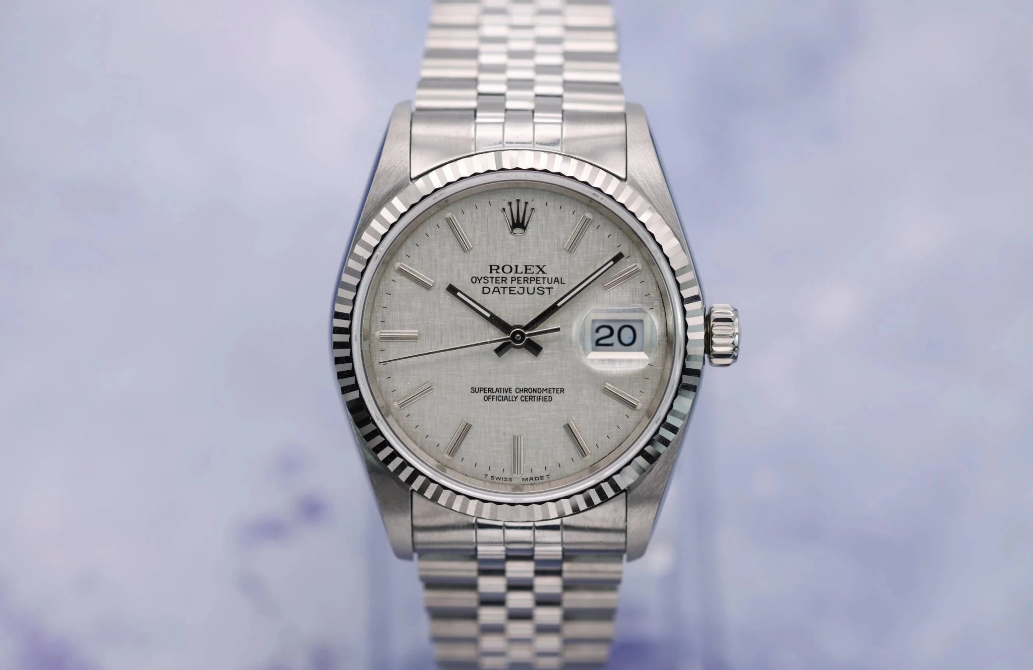 1990 Rolex Datejust Ref. 16234 | Rare Linen Dial - Sierra Time Co