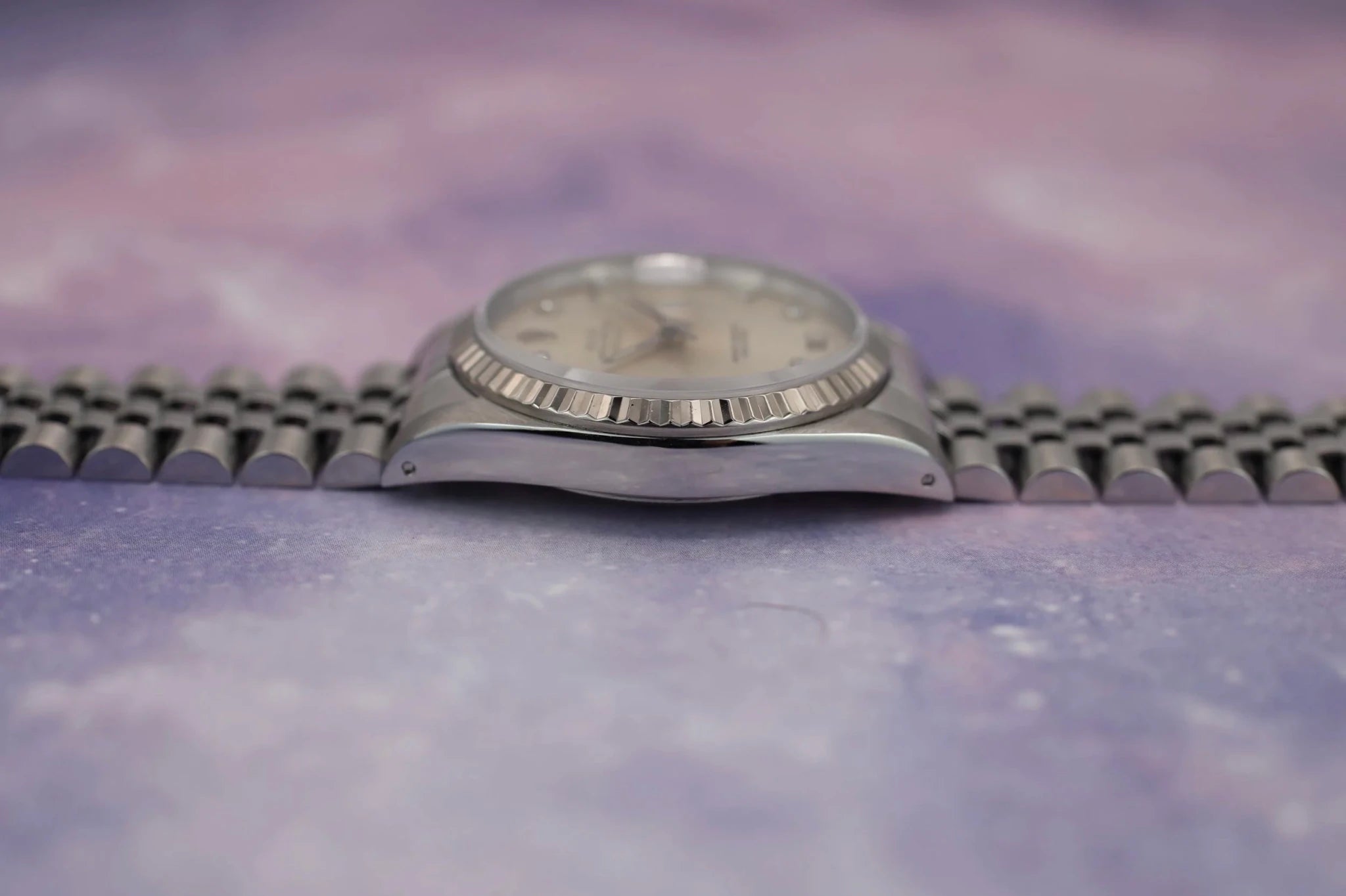 1990 Rolex Datejust Ref. 16234 | Silver Diamond Dial - Sierra Time Co