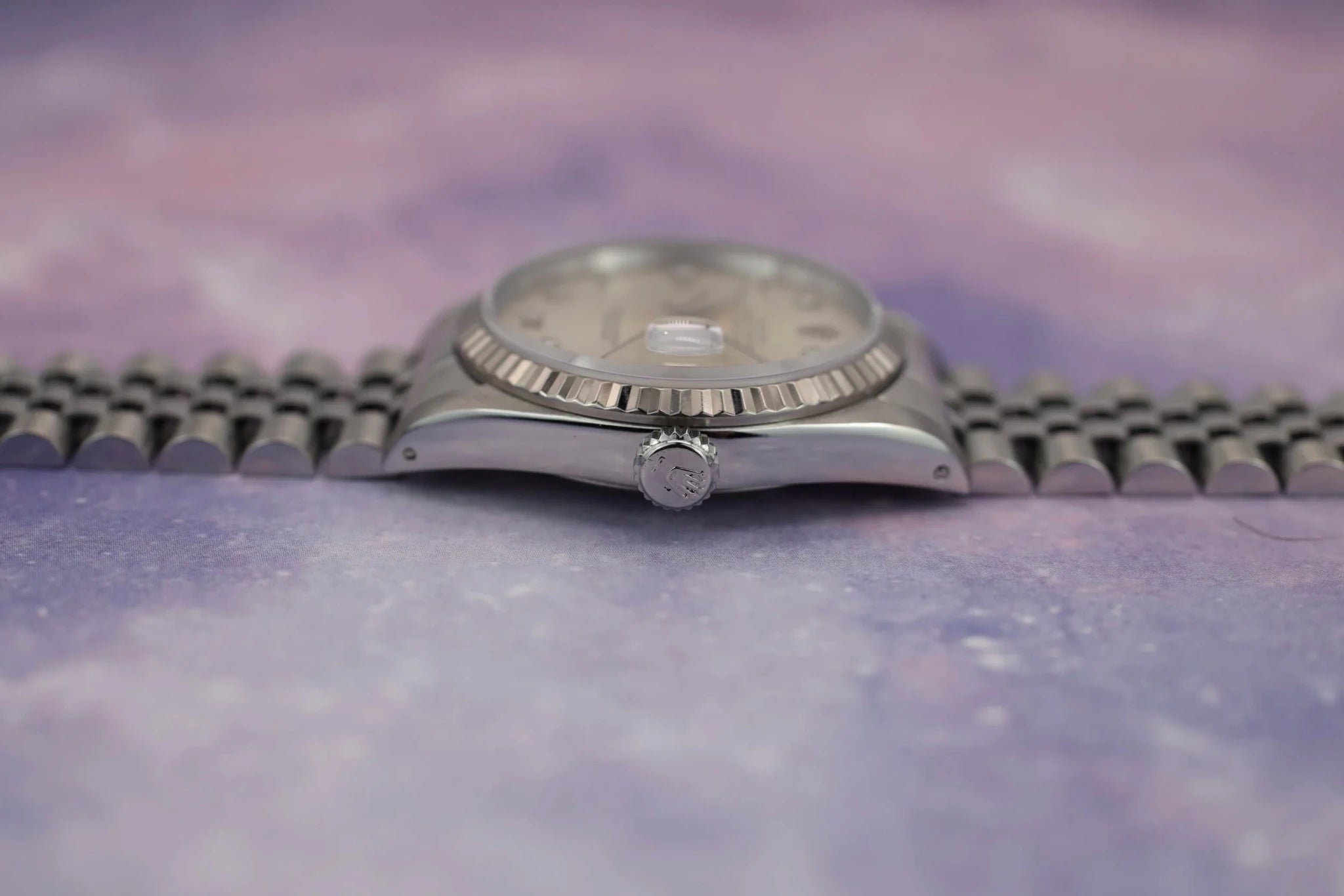 1990 Rolex Datejust Ref. 16234 | Silver Diamond Dial - Sierra Time Co