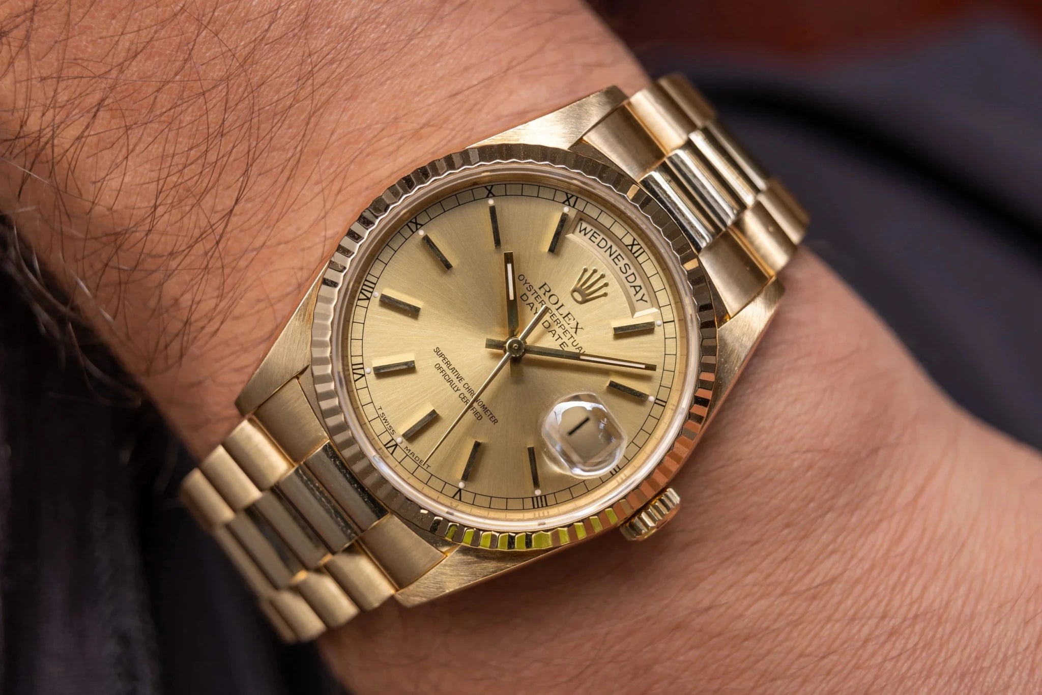 1990 Rolex Day-Date Ref. 18238 | Box and Papers - Sierra Time Co