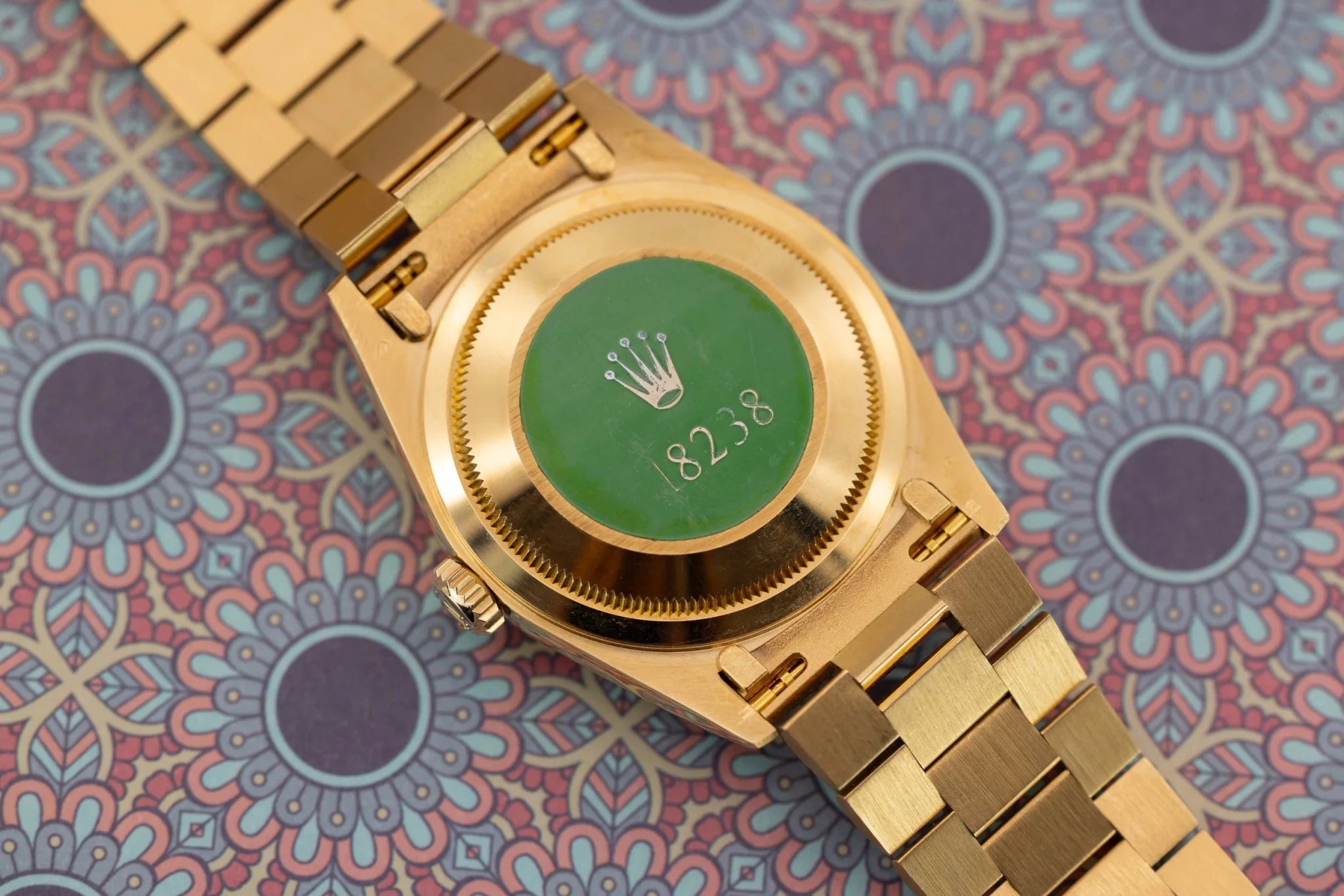 1990 Rolex Day-Date Ref. 18238 | Rare Black Pyramid Dial | Serviced | Full Set - Sierra Time Co