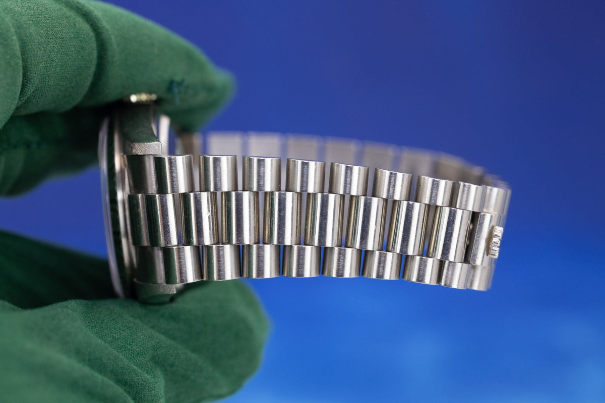 1990 Rolex Day-Date Ref. 18239 | 18K White Gold | Unpolished | Silver Dial - Sierra Time Co