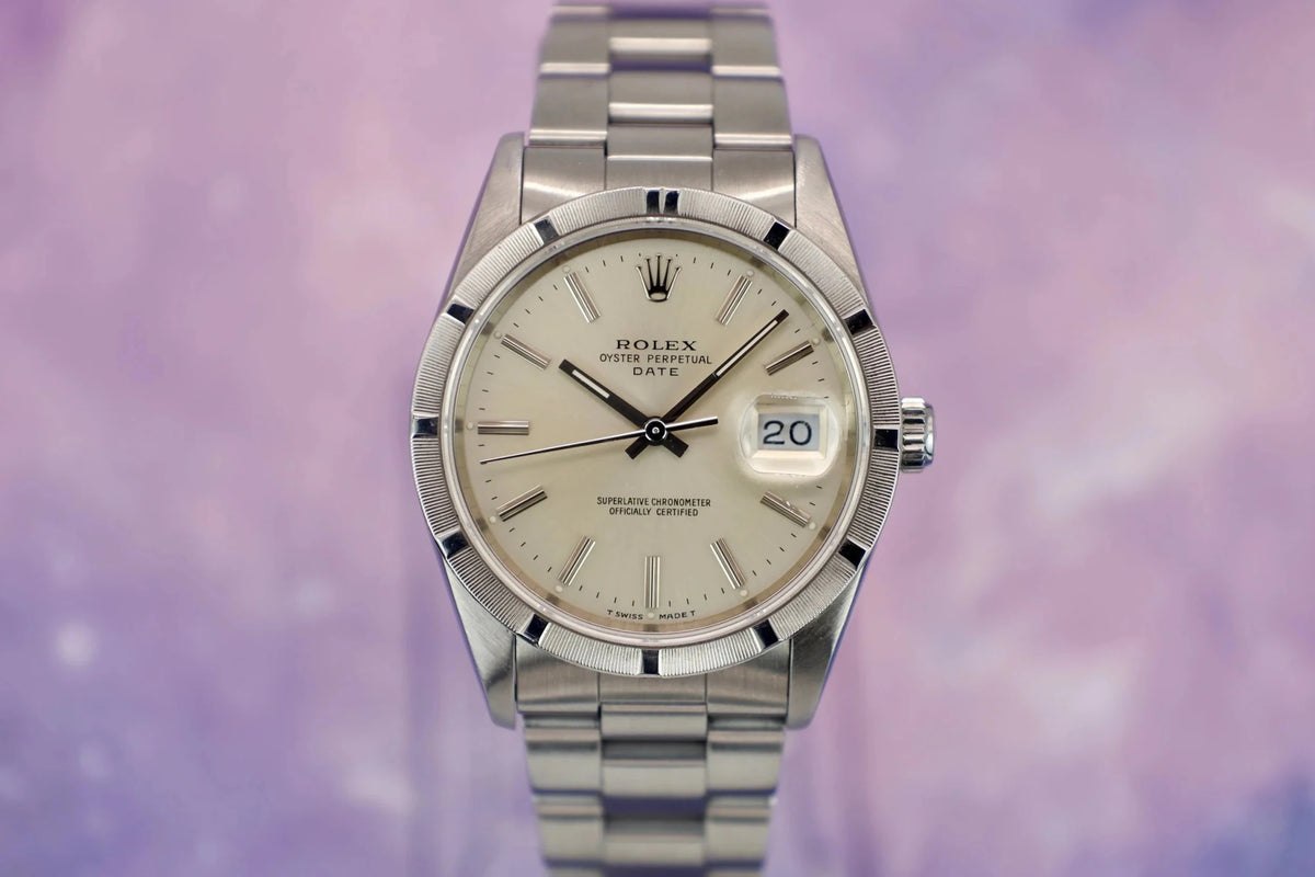1990 Rolex Oyster Perpetual Date Ref. 15200 | Box and Papers - Sierra Time Co