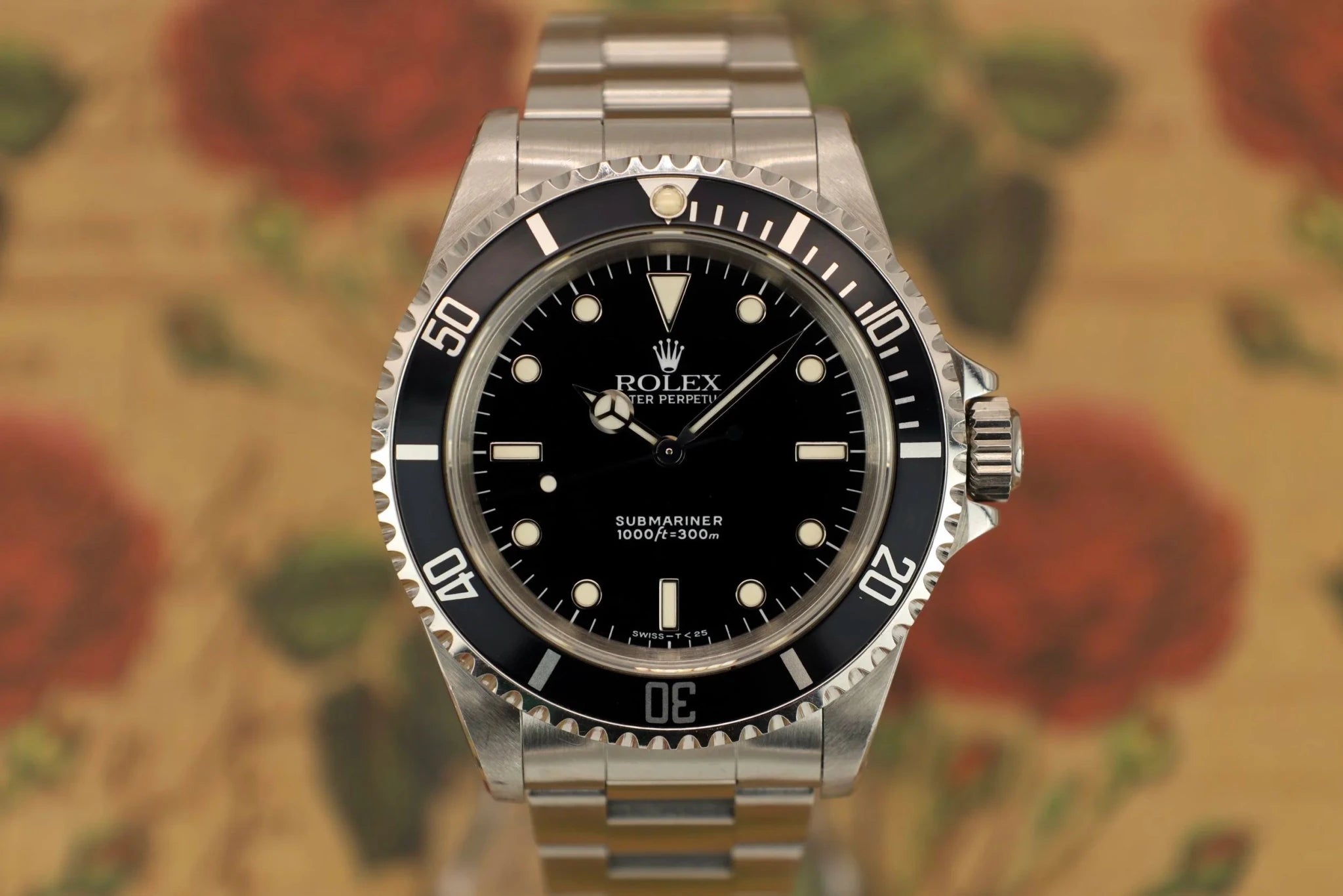 1990 Rolex Submariner Ref. 14060 | Creamy Patina | Box and Papers - Sierra Time Co