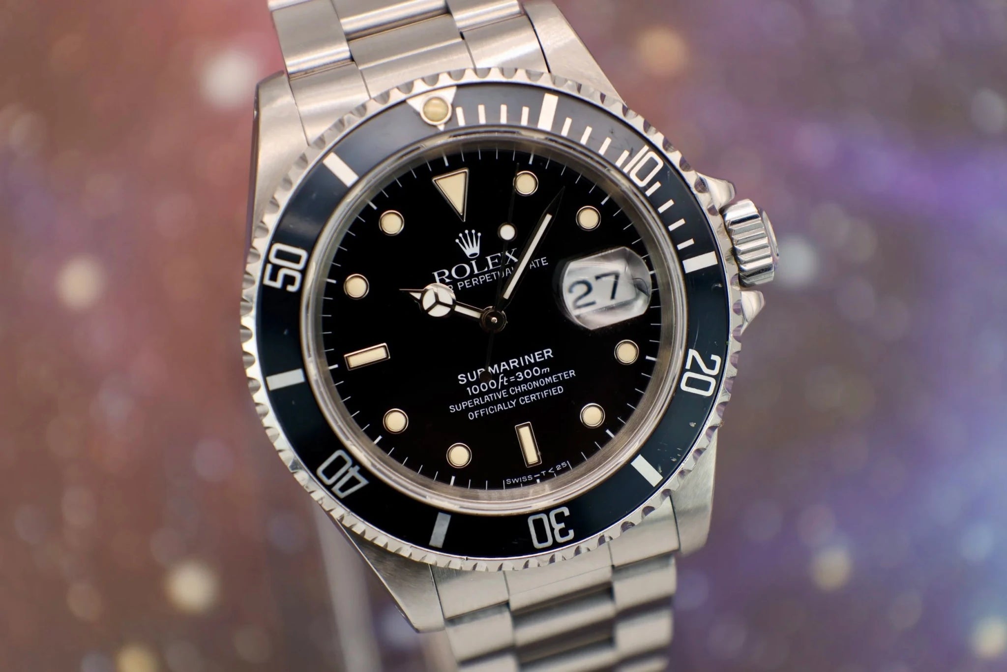 1990 Rolex Submariner Ref. 16610 | Creamy Patina - Sierra Time Co