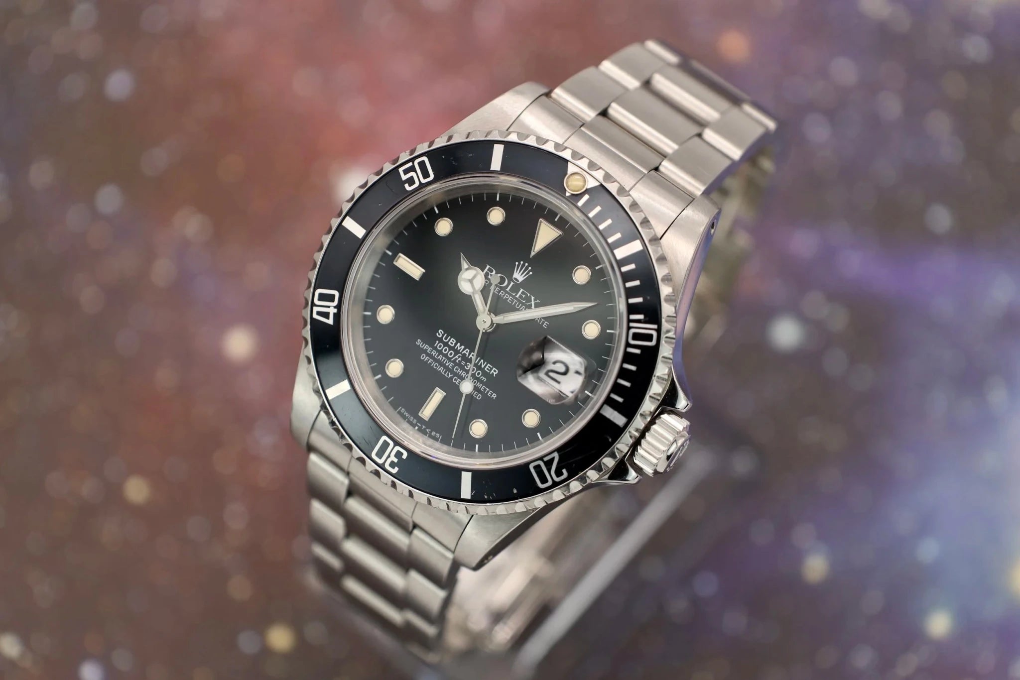 1990 Rolex Submariner Ref. 16610 | Creamy Patina - Sierra Time Co