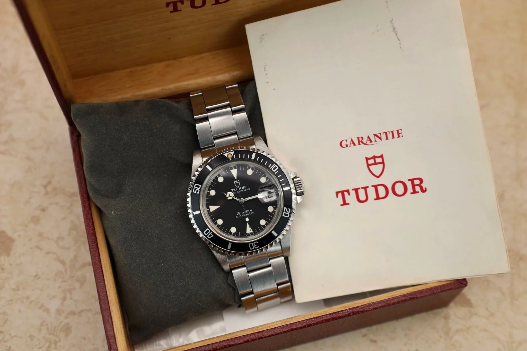 1990 Tudor Submariner Ref. 79090 | Box and Papers - Sierra Time Co