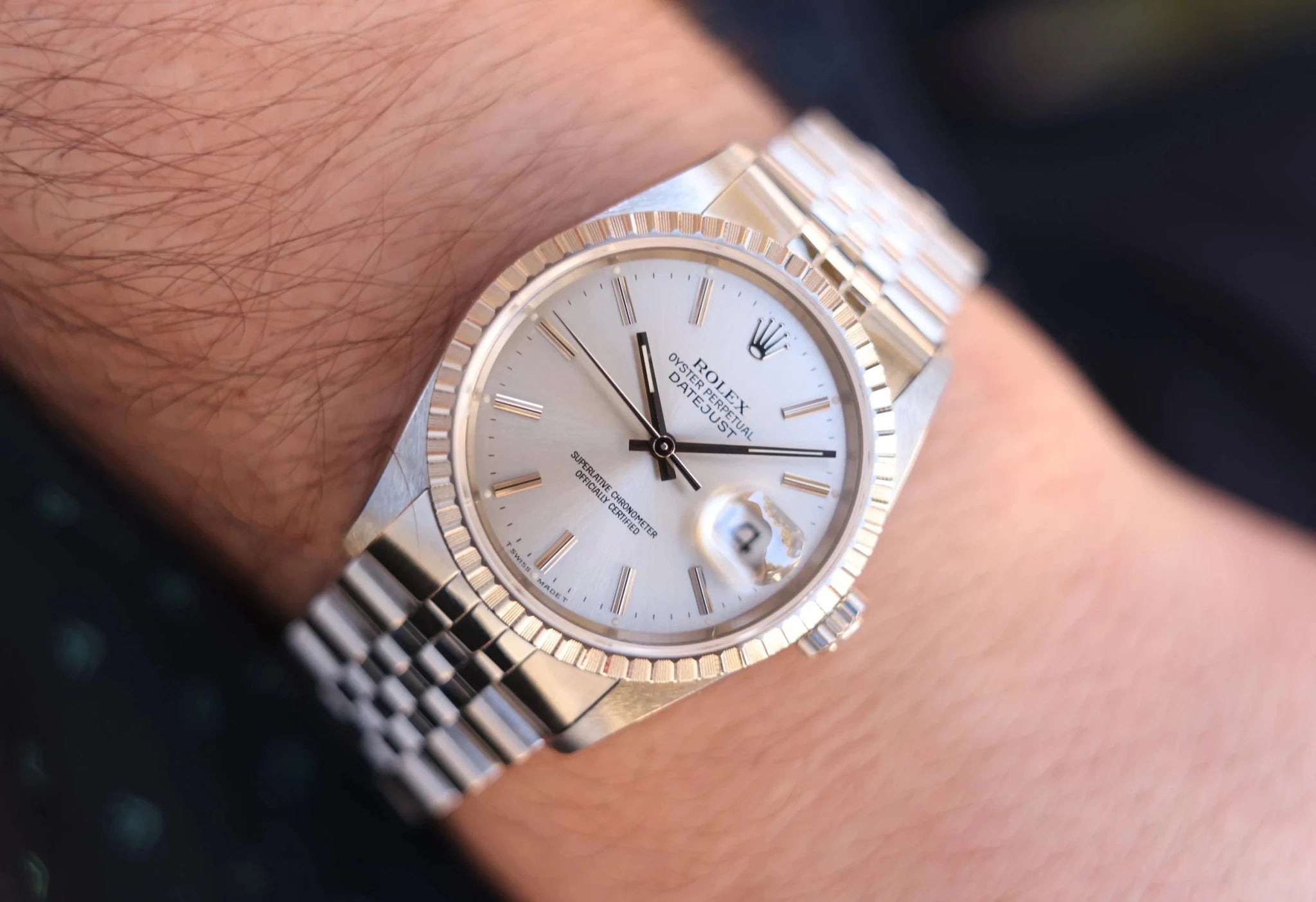 1991 Rolex Datejust Ref. 16220 | Silver Dial - Sierra Time Co
