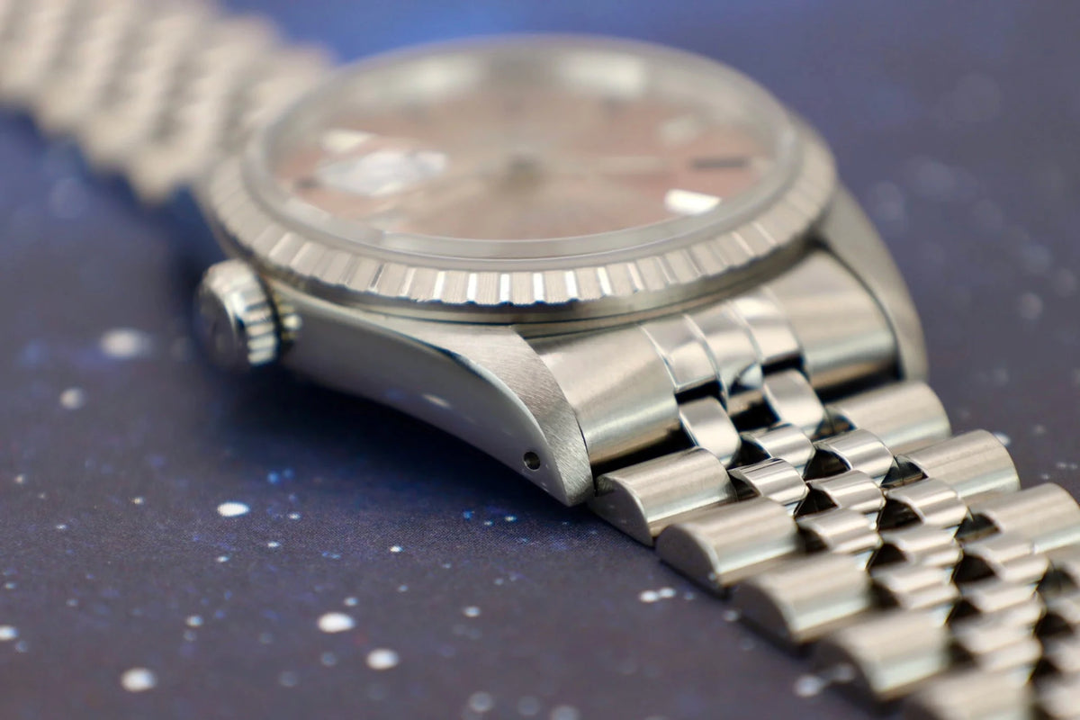 1991 Rolex Datejust Ref. 16220 | Tropical Rose Dial - Sierra Time Co