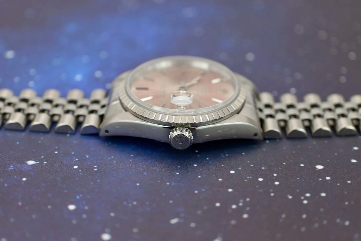1991 Rolex Datejust Ref. 16220 | Tropical Rose Dial - Sierra Time Co