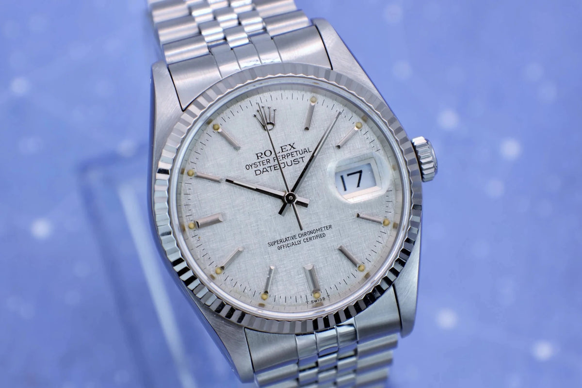 1991 Rolex Datejust Ref. 16234 | Linen Dial - Sierra Time Co