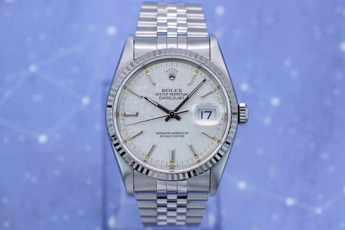 1991 Rolex Datejust Ref. 16234 | Linen Dial - Sierra Time Co