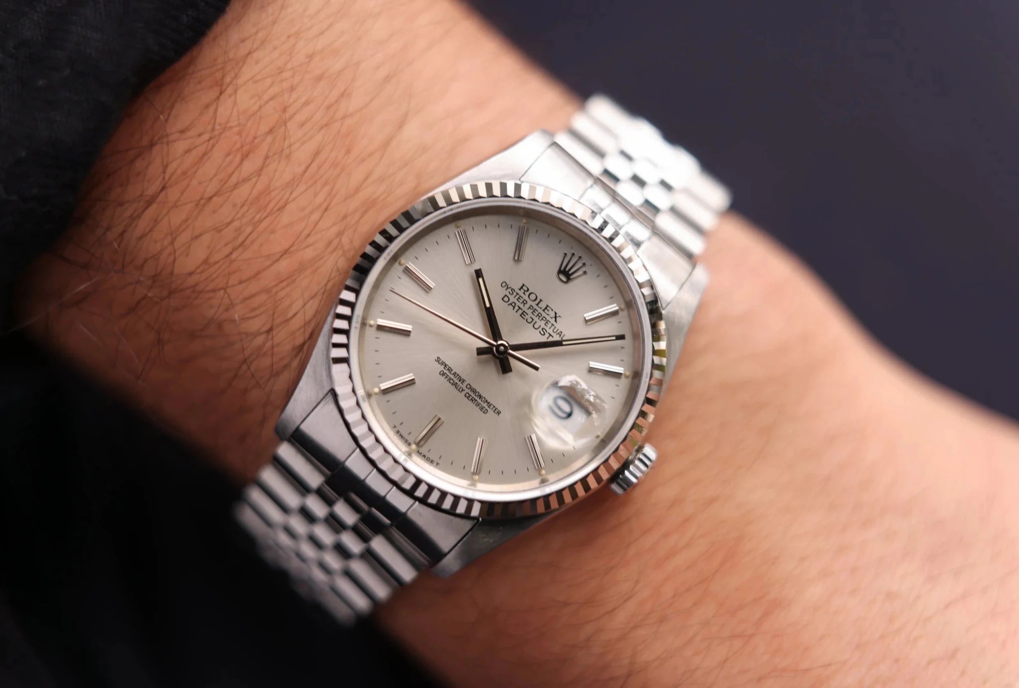 1991 Rolex Datejust Ref. 16234 | Silver Dial - Sierra Time Co