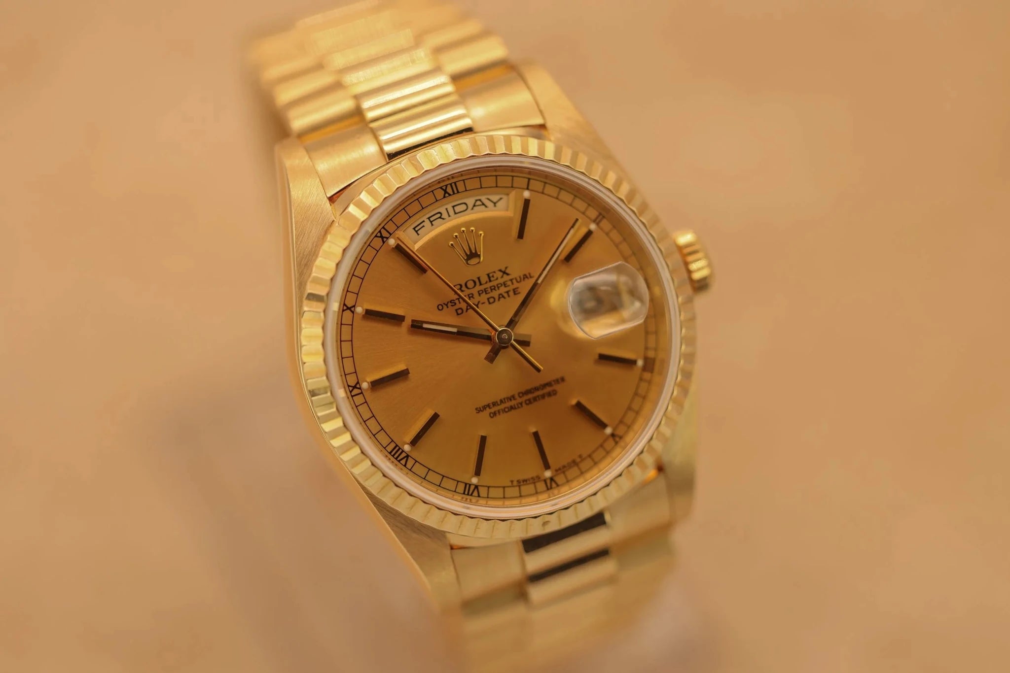 1991 Rolex Day-Date Ref. 18238 | Champagne Dial - Sierra Time Co