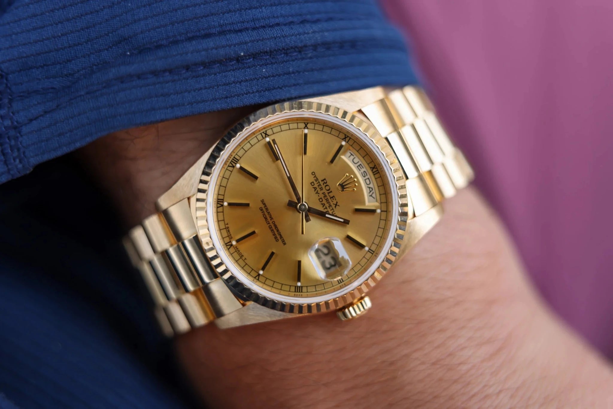 1991 Rolex Day-Date Ref. 18238 | Champagne Dial - Sierra Time Co