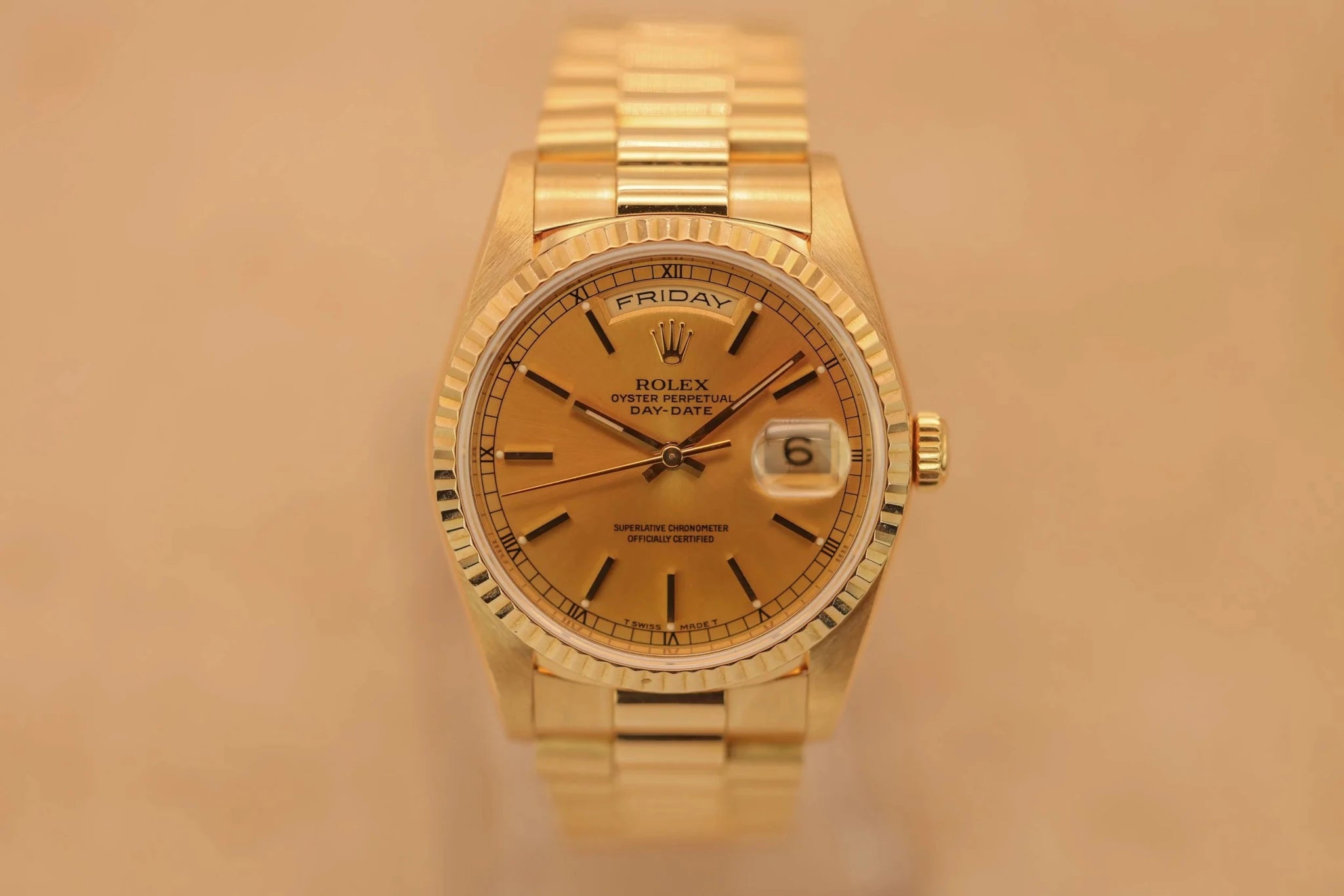 1991 Rolex Day-Date Ref. 18238 | Champagne Dial - Sierra Time Co