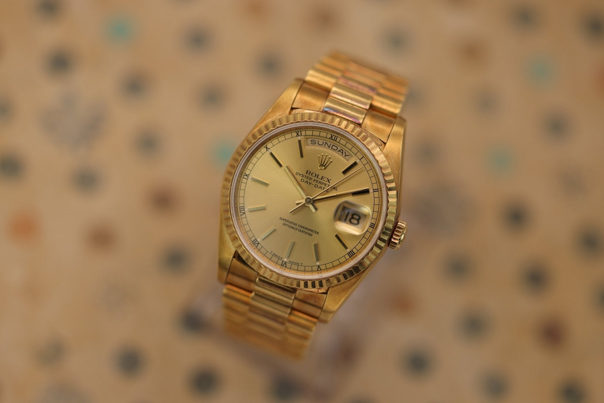 1991 Rolex Day-Date Ref. 18238 | Champagne Dial | Box and Papers - Sierra Time Co