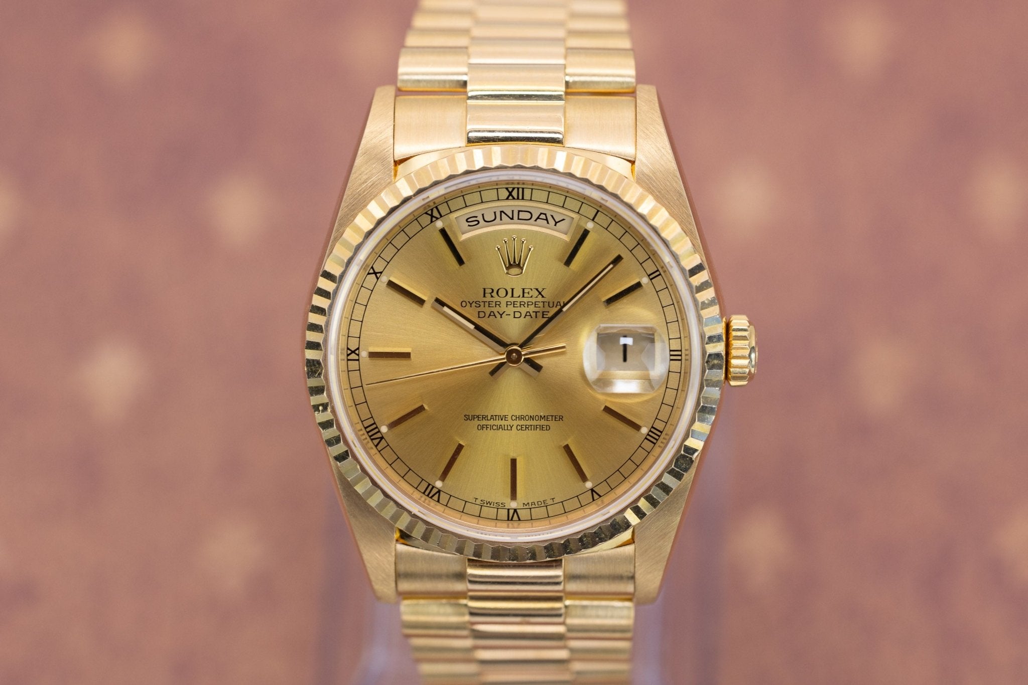 1991 Rolex Day-Date Ref. 18238 | Champagne Dial | Mint Condition - Sierra Time Co