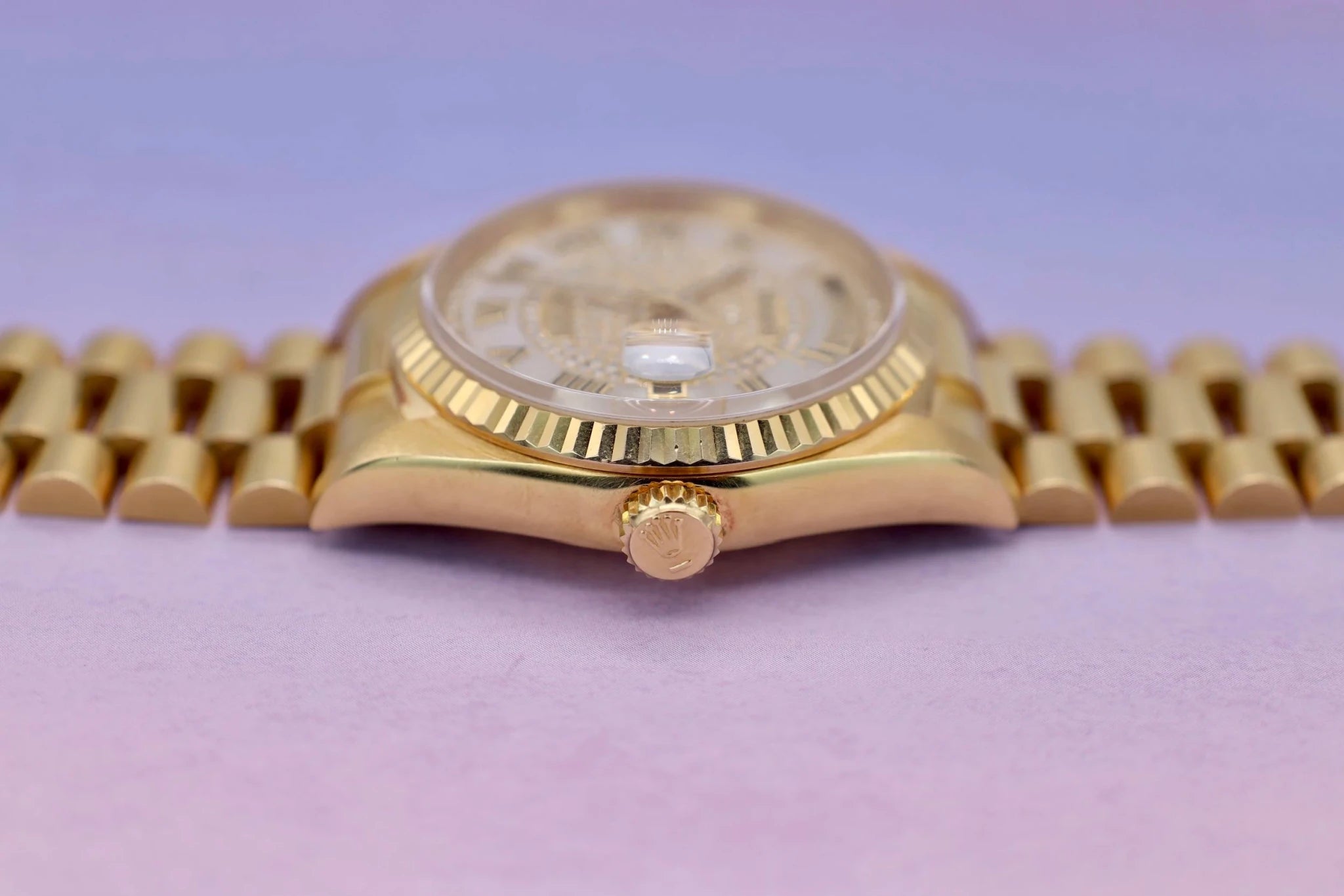 1991 Rolex Day-Date Ref. 18238A | MOP Pave Diamond Dial | Box and Papers - Sierra Time Co