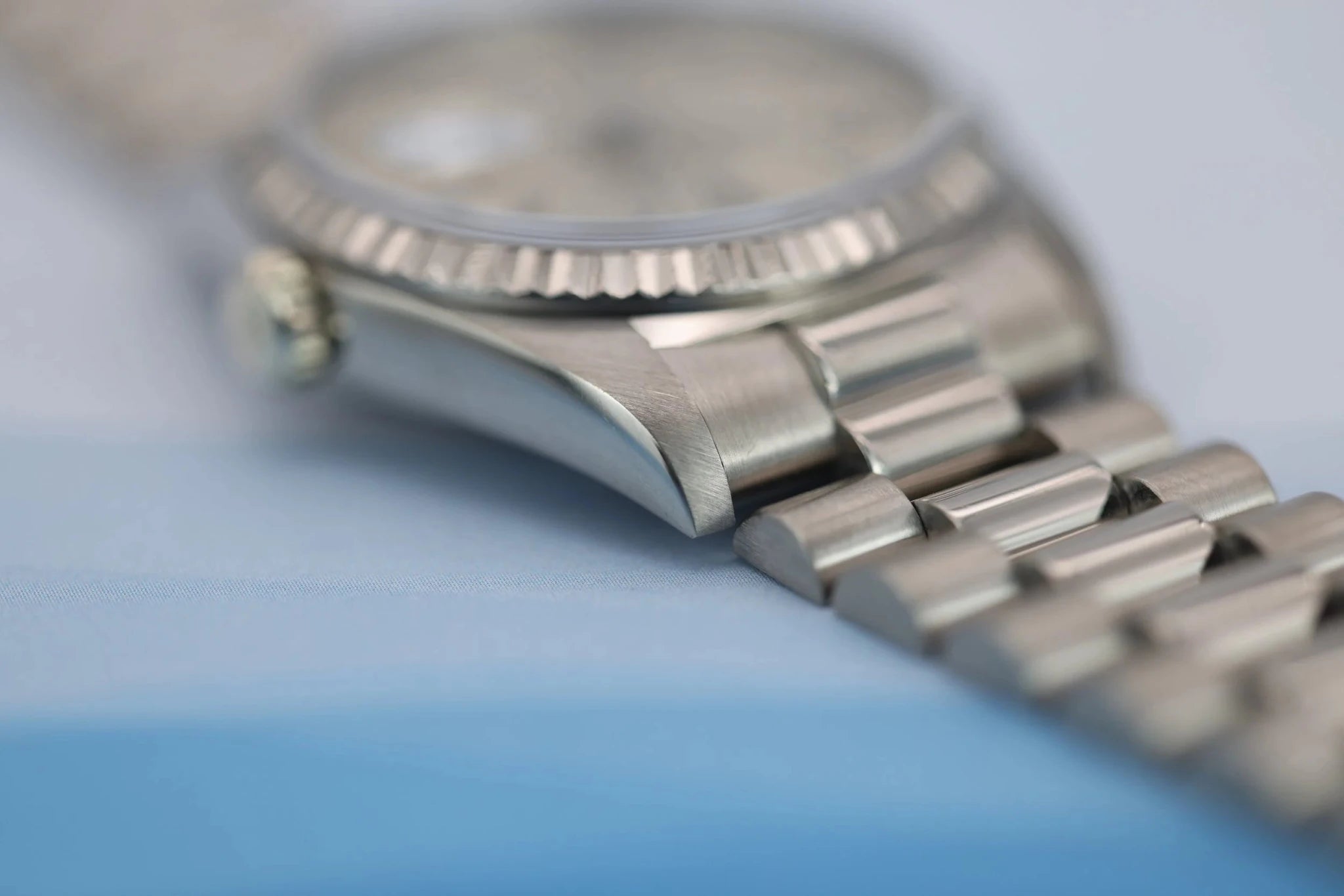1991 Rolex Day-Date Ref. 18239 | 18K White Gold | Silver Dial - Sierra Time Co