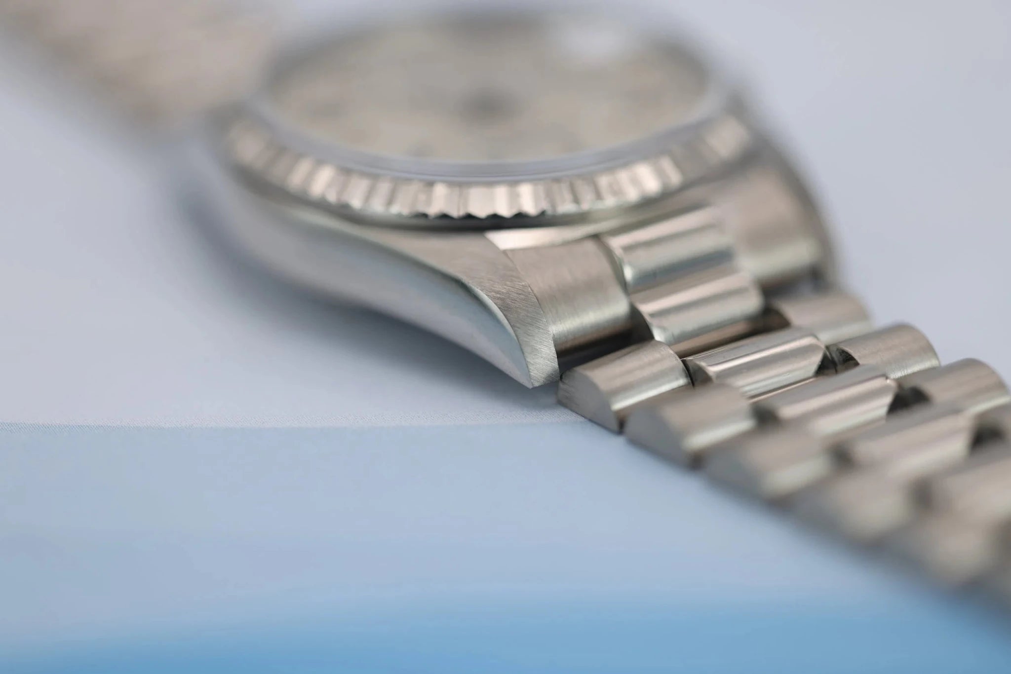 1991 Rolex Day-Date Ref. 18239 | 18K White Gold | Silver Dial - Sierra Time Co