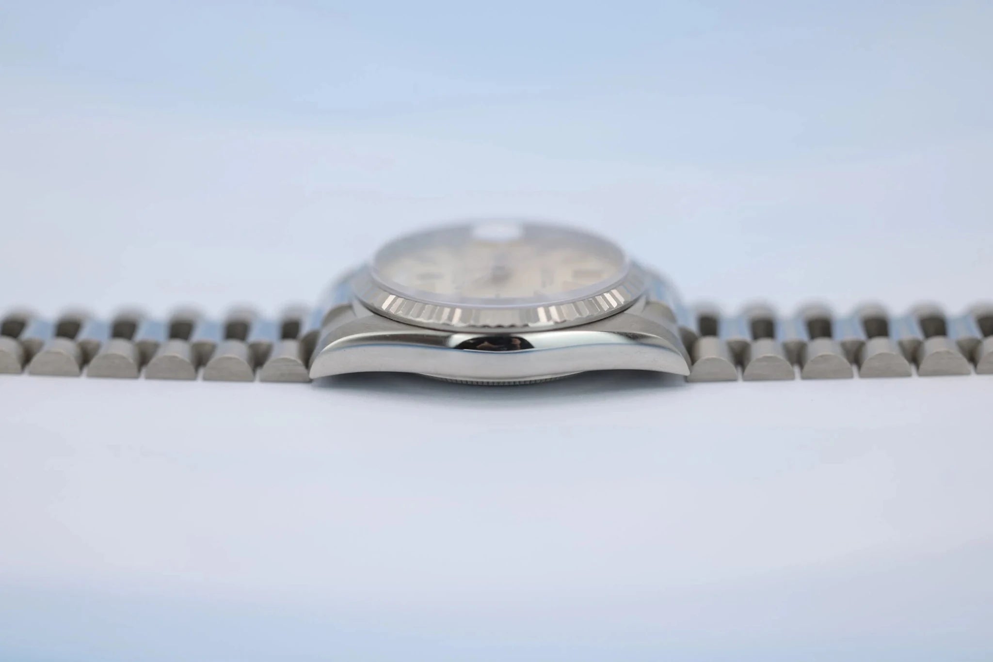 1991 Rolex Day-Date Ref. 18239 | 18K White Gold | Silver Dial - Sierra Time Co