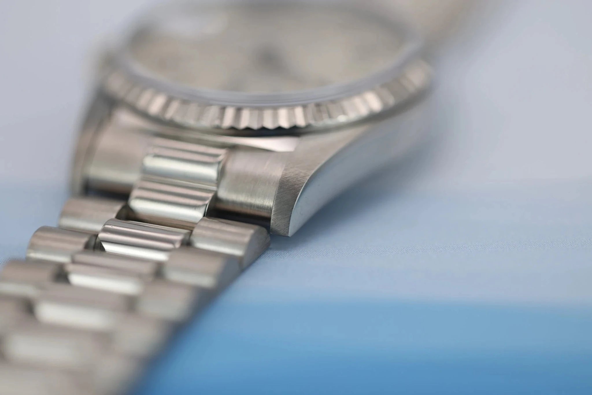 1991 Rolex Day-Date Ref. 18239 | 18K White Gold | Silver Dial - Sierra Time Co