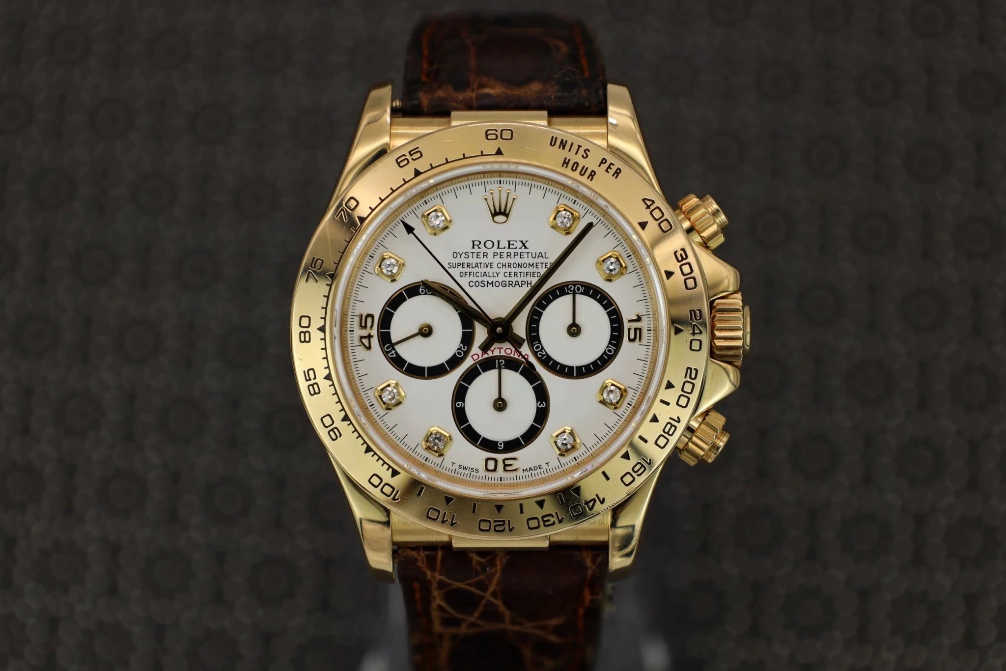 1991 Rolex Daytona Ref. 16518 | 18K YG | White Diamond Dial - Sierra Time Co